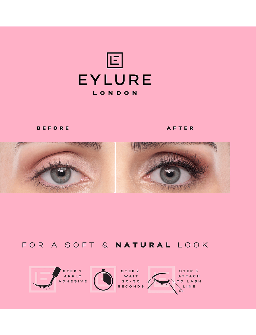Eylure - Eylure False Lashes 3/4 Length No 003 - makeup - black - 2