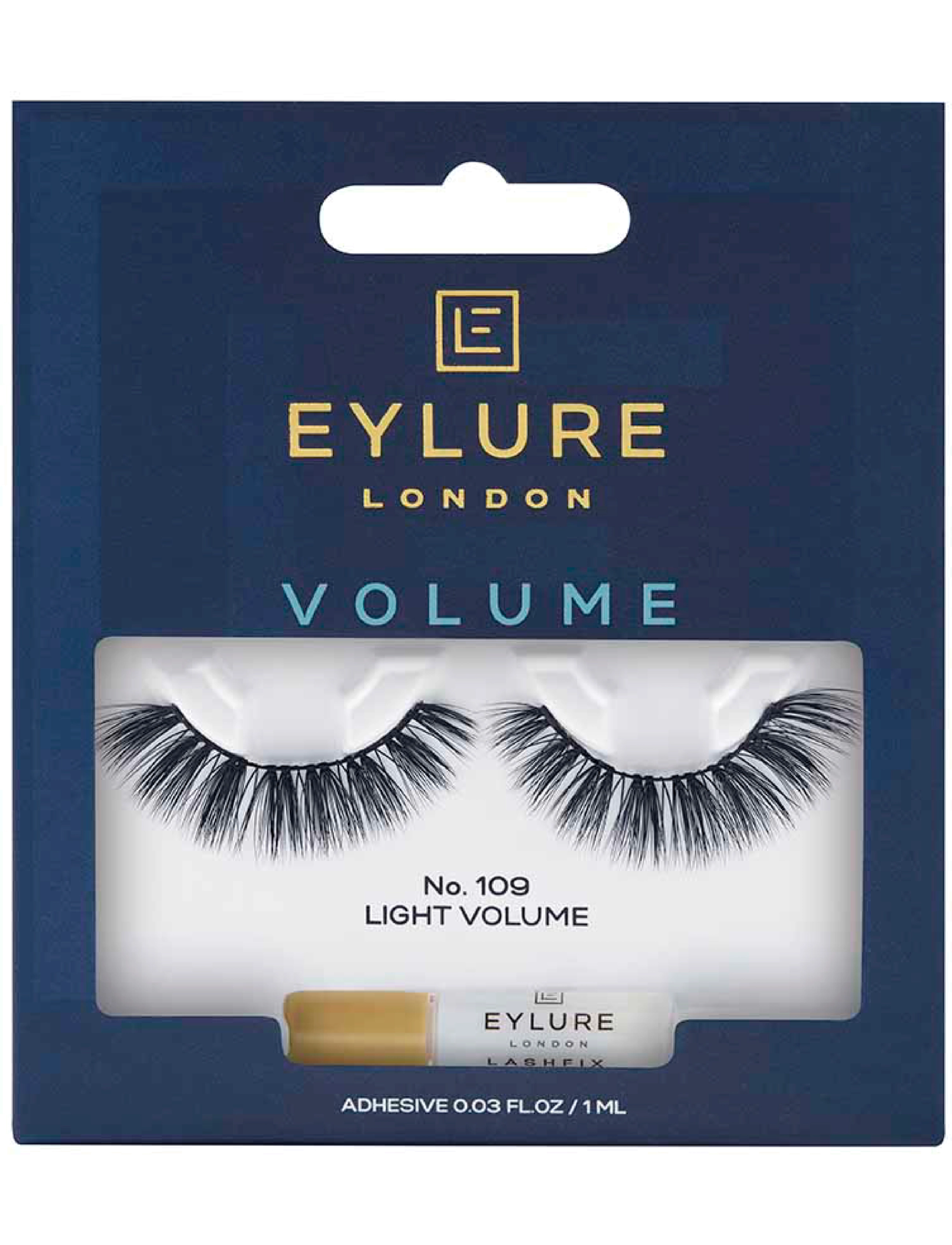 Eylure False Lashes Volume No.109, Vippe, Sort, Str: ONE SIZE