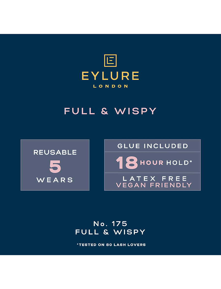 Eylure - Eylure False Lashes Full & Wispy No.175 - smink - black - 1