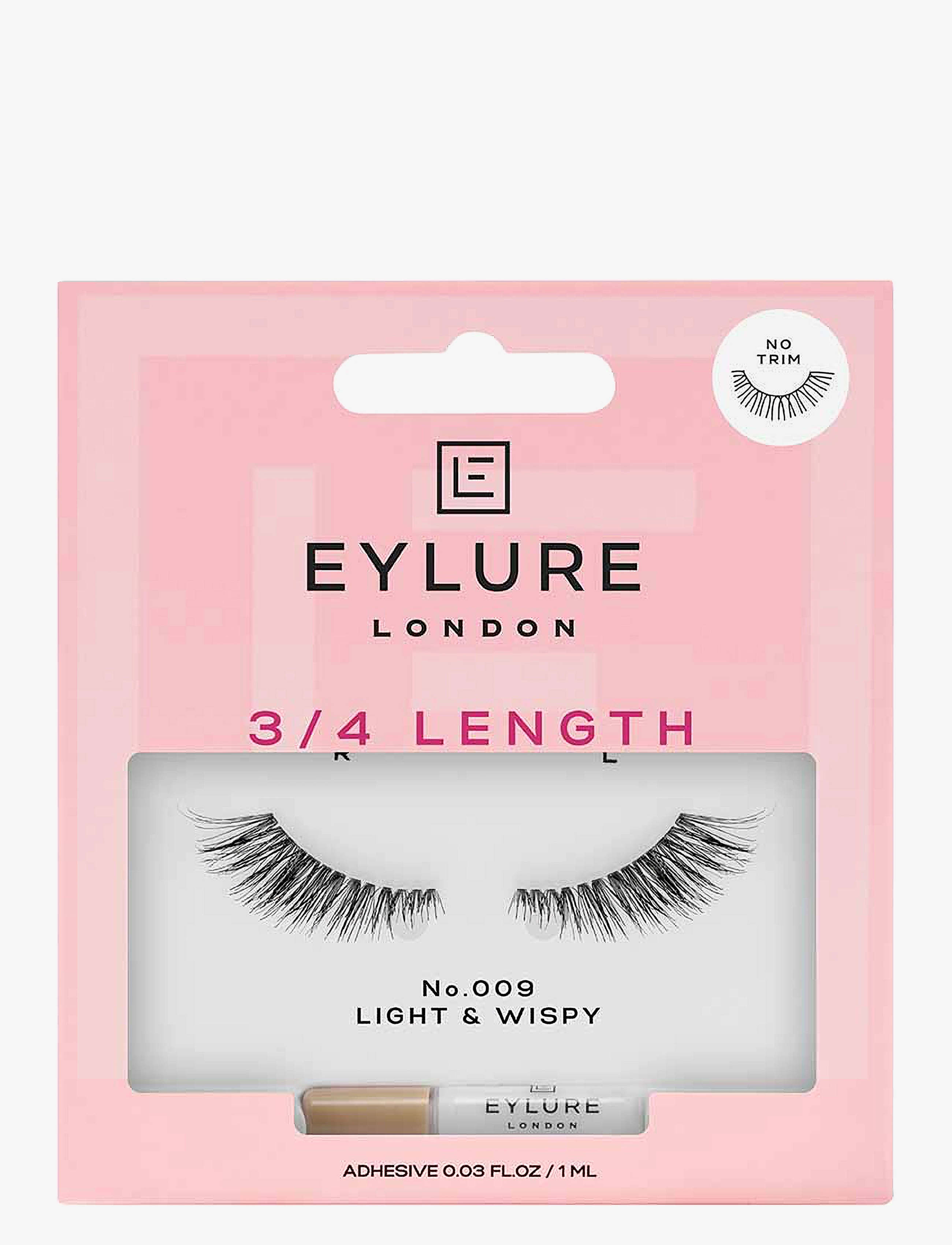 Eylure False Lashes 3/4 Length No.009, Vippe, Sort, Str: 1 PAIR