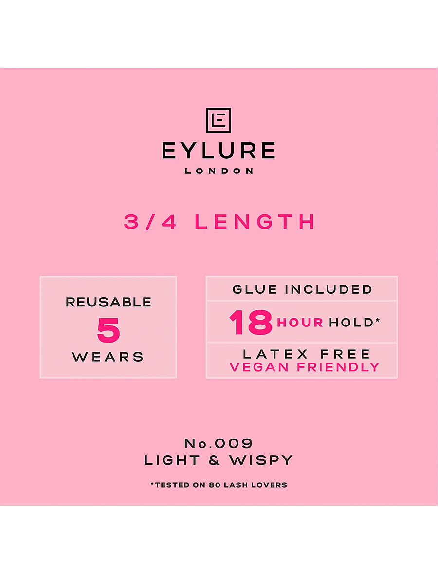 Eylure - Eylure False Lashes 3/4 Length No.009 - makeup - black - 3
