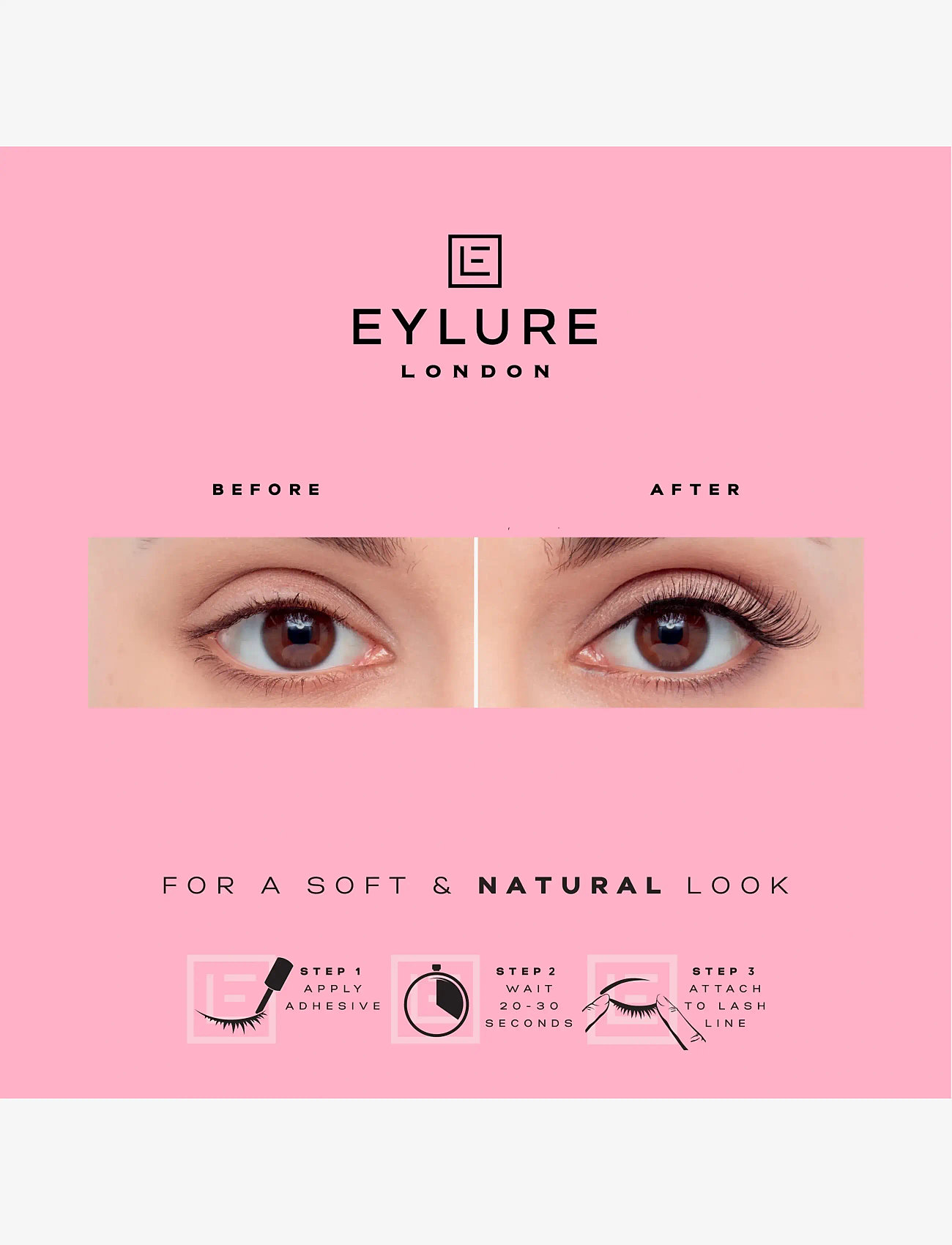 Eylure - Eylure False Lashes 3/4 Length No.009 - sminke - black - 4