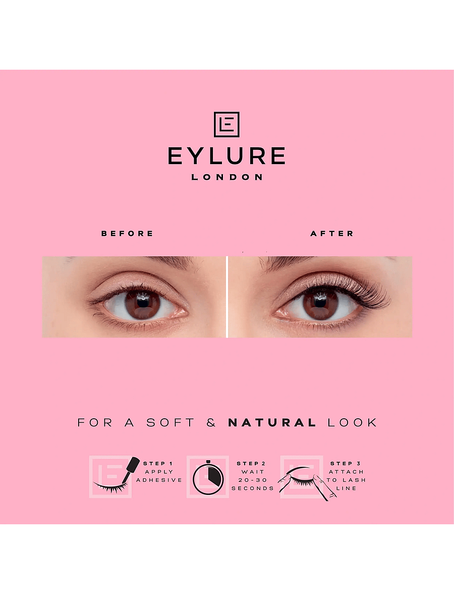 Eylure - Eylure False Lashes 3/4 Length No.009 - makeup - black - 4