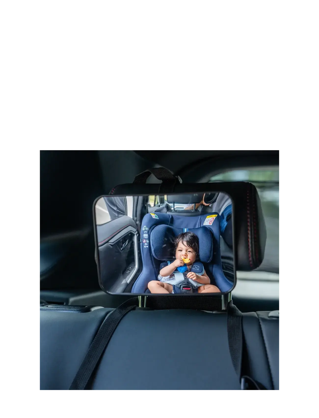 Ezimoov - Ezi Mirror Classic - babysikkerhed - black - 2