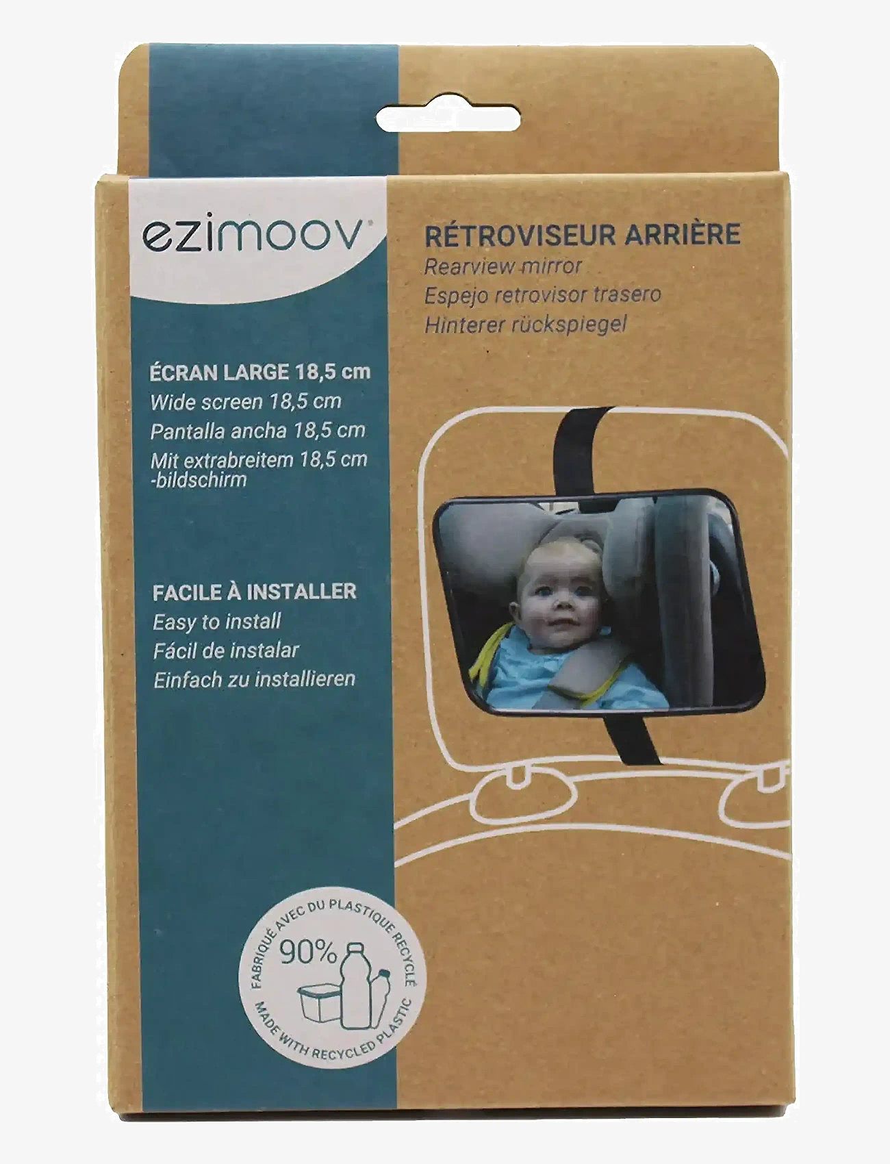 Ezimoov - Ezi Mirror Classic - vauvan turvallisuus - black - 3