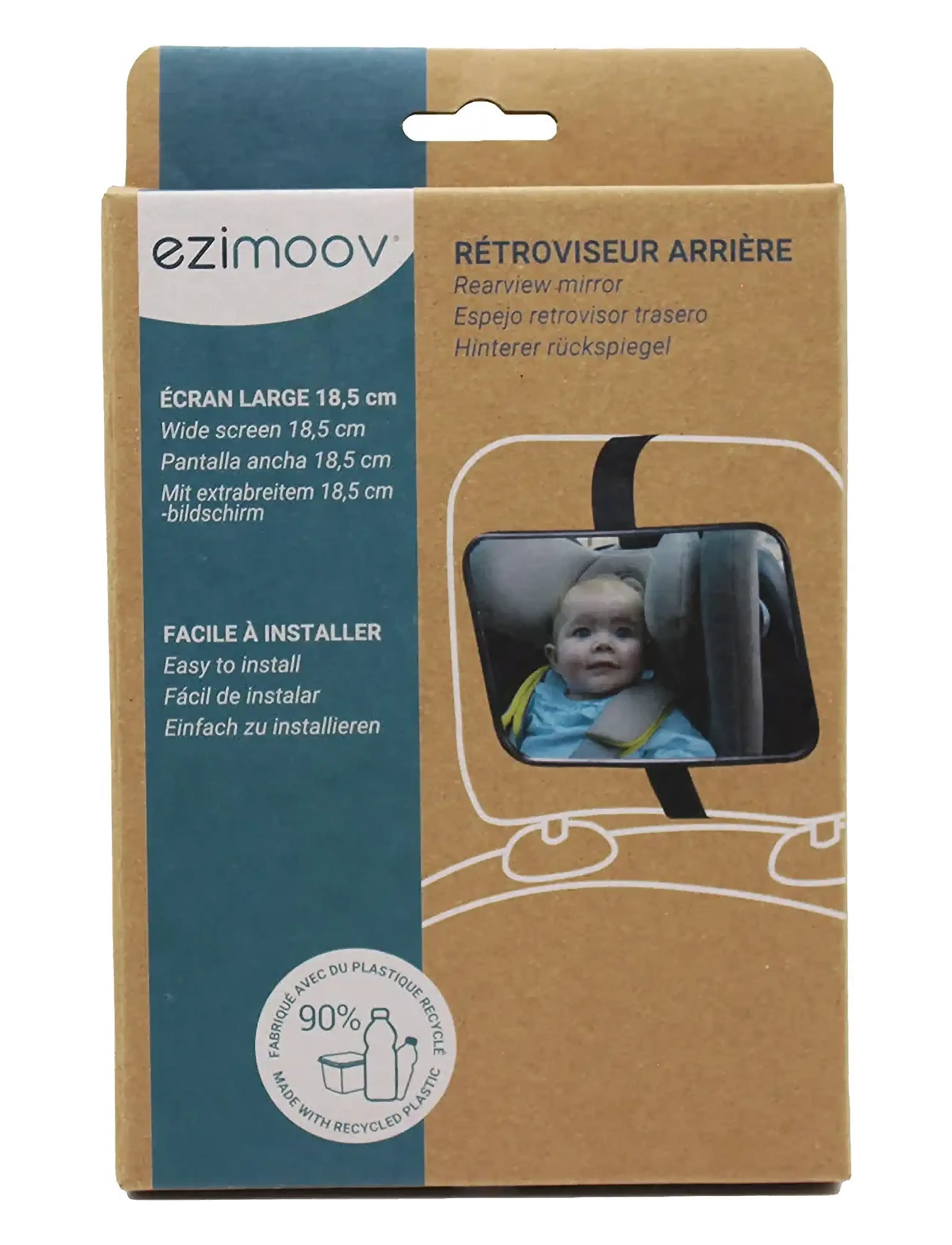 Ezimoov - Ezi Mirror Classic - babysikkerhed - black - 3