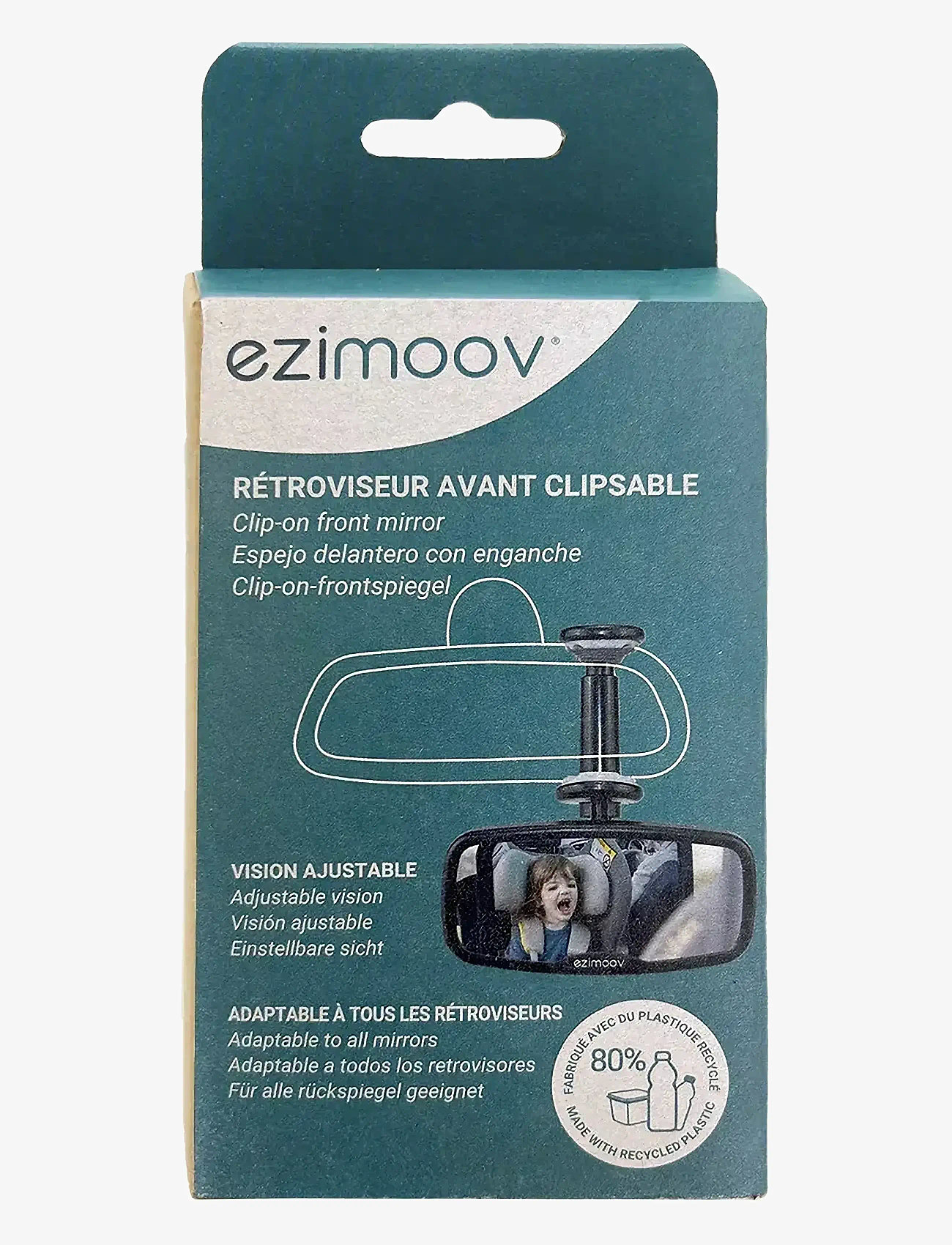 Ezimoov - Ezi Mirror Clip Front - resa med bebis - black - 3