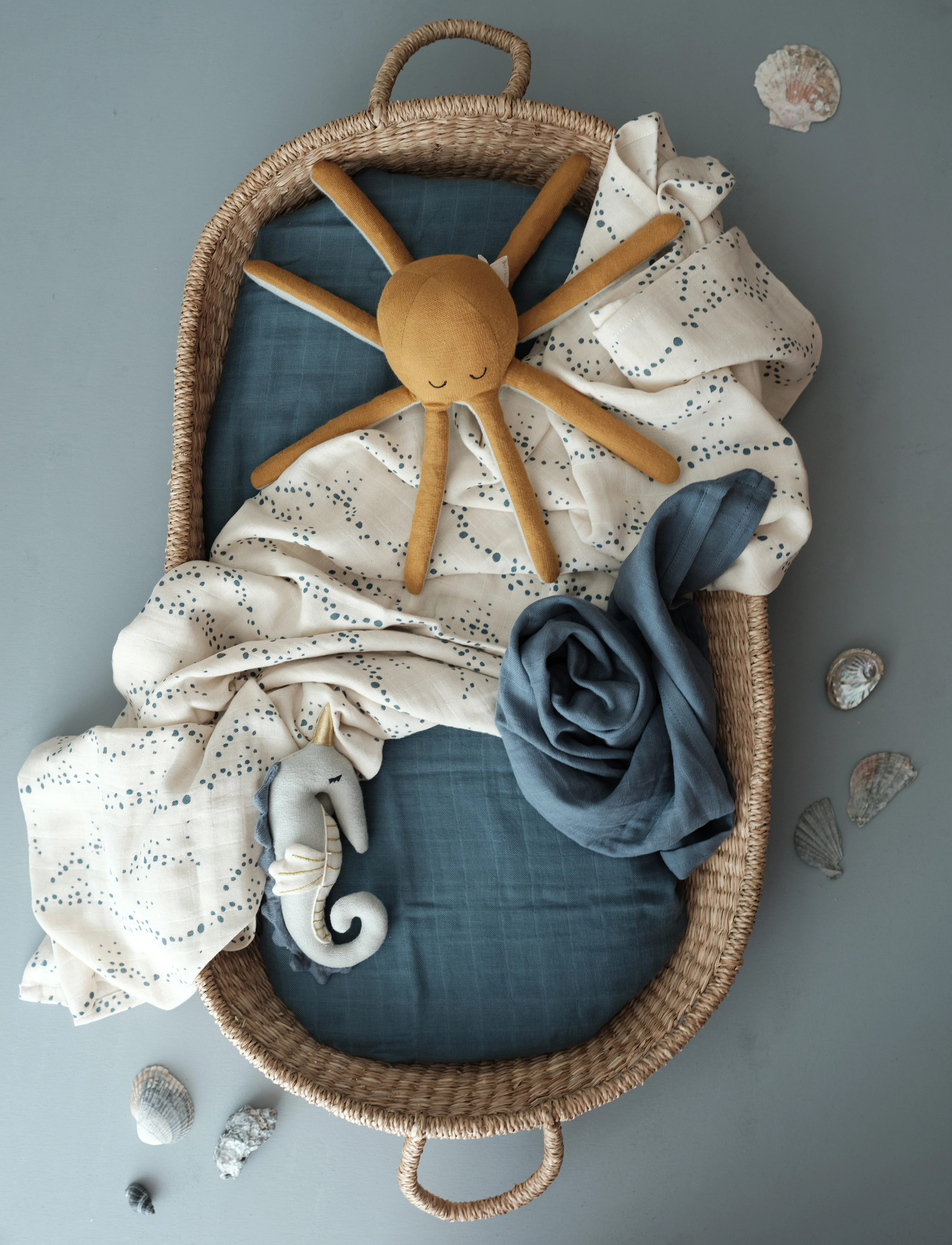 Fabelab - Rattle - Octopus - Ochre / Beach Gr - rammelaars - ochre - 2
