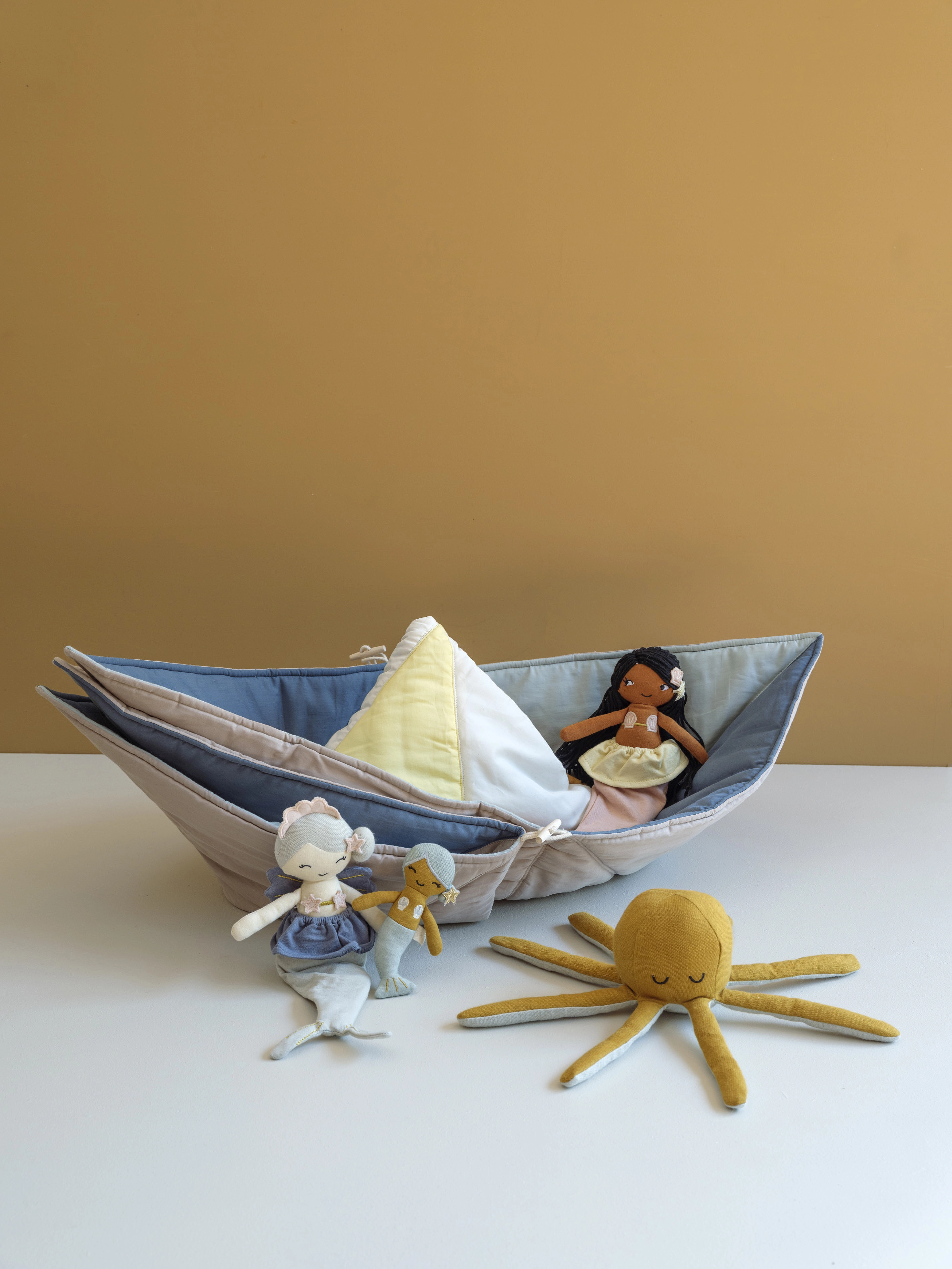 Fabelab - Rattle - Octopus - Ochre / Beach Gr - rammelaars - ochre - 3