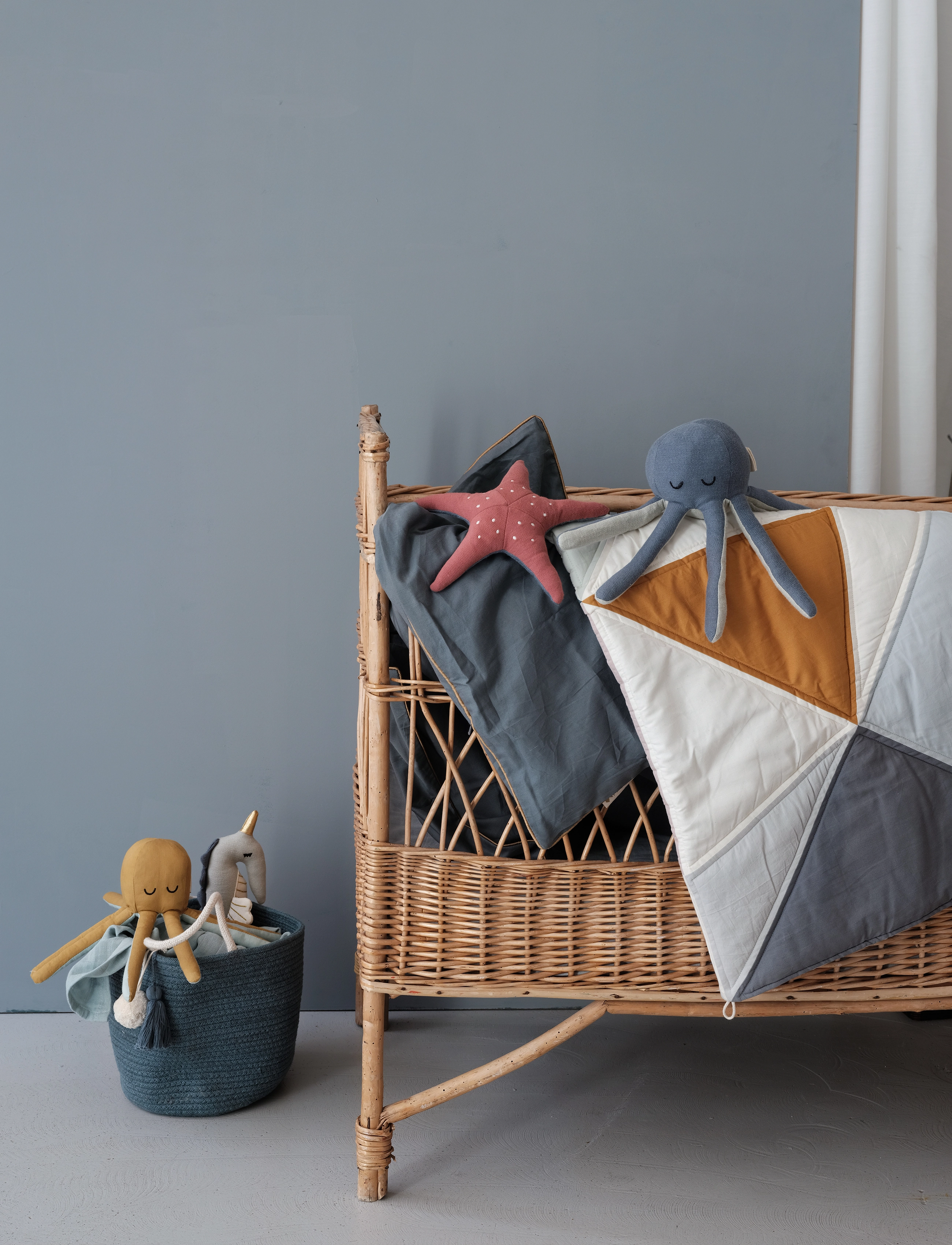 Fabelab - Rattle - Octopus - Ochre / Beach Gr - rammelaars - ochre - 5