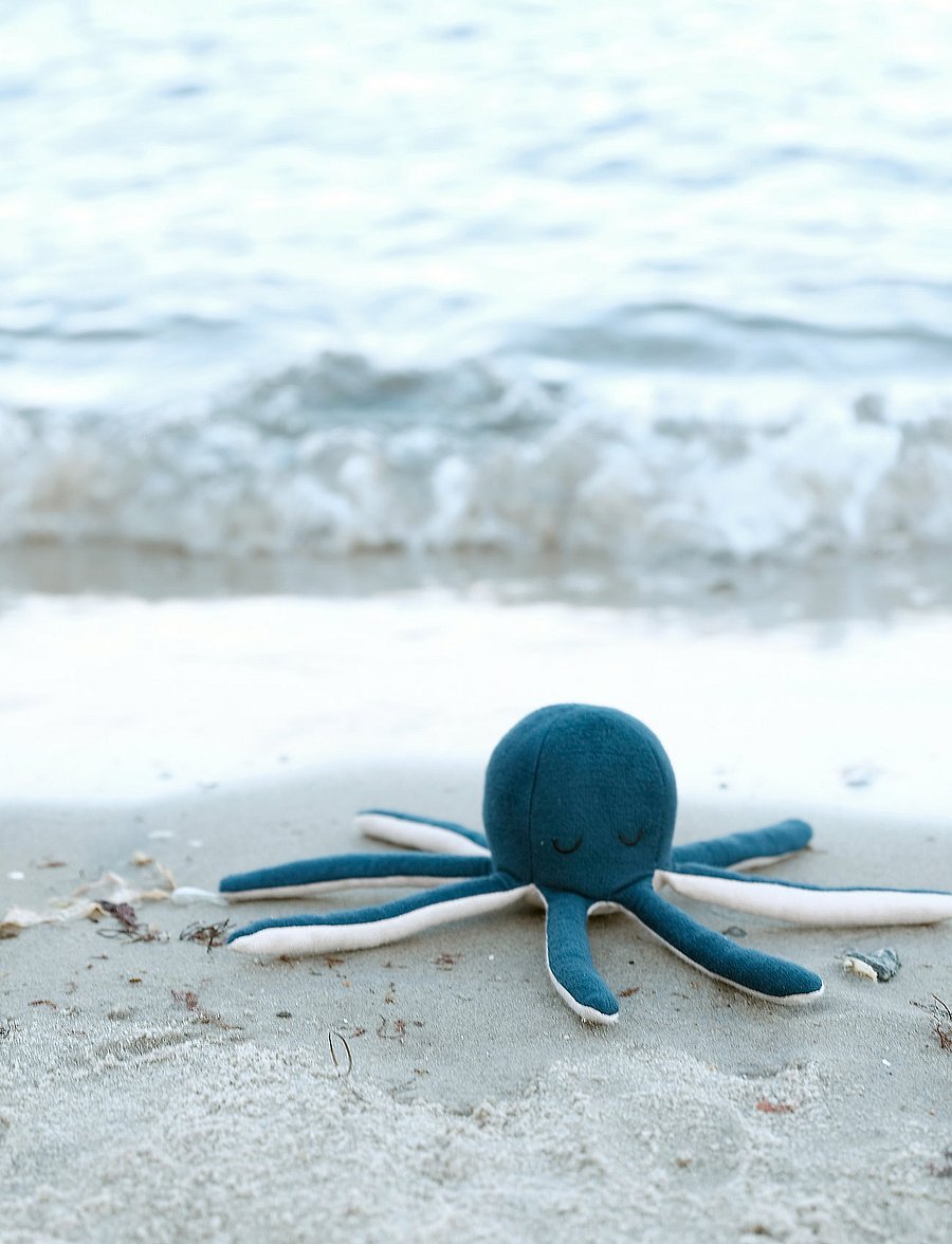 Fabelab - Rattle - Octopus - Blue Spruce / Be - rasseln - blue spruce / be - 0