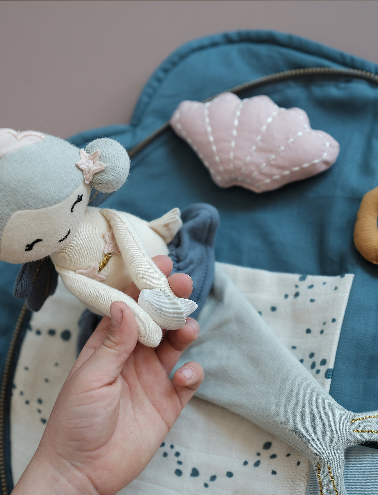 Fabelab Play Purse Shell, 42X22 cm, Dolls & Accessories, Blau - Kinder