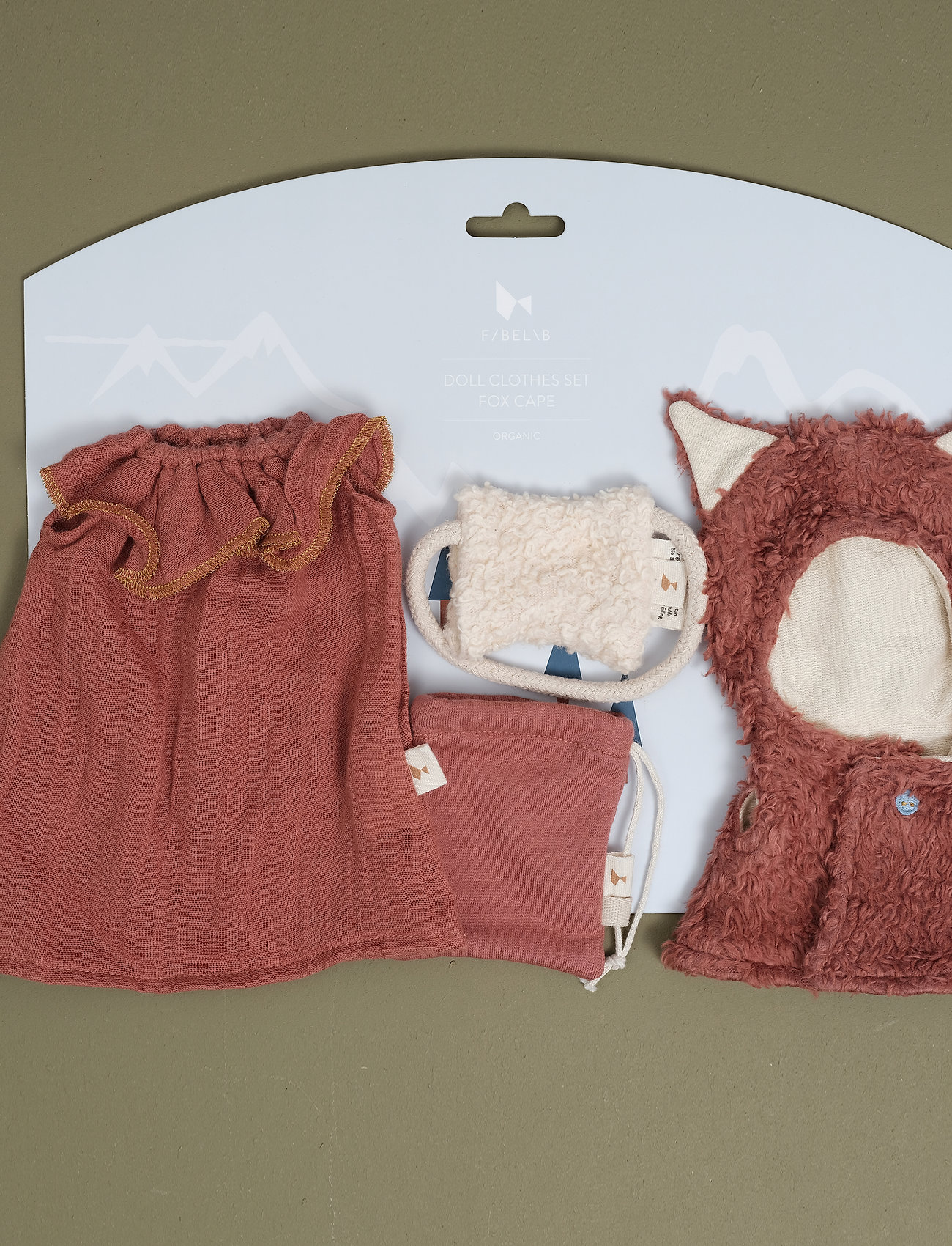 Fabelab - Doll Clothes set - Fox cape - lėlių drabužiai - multi - 3