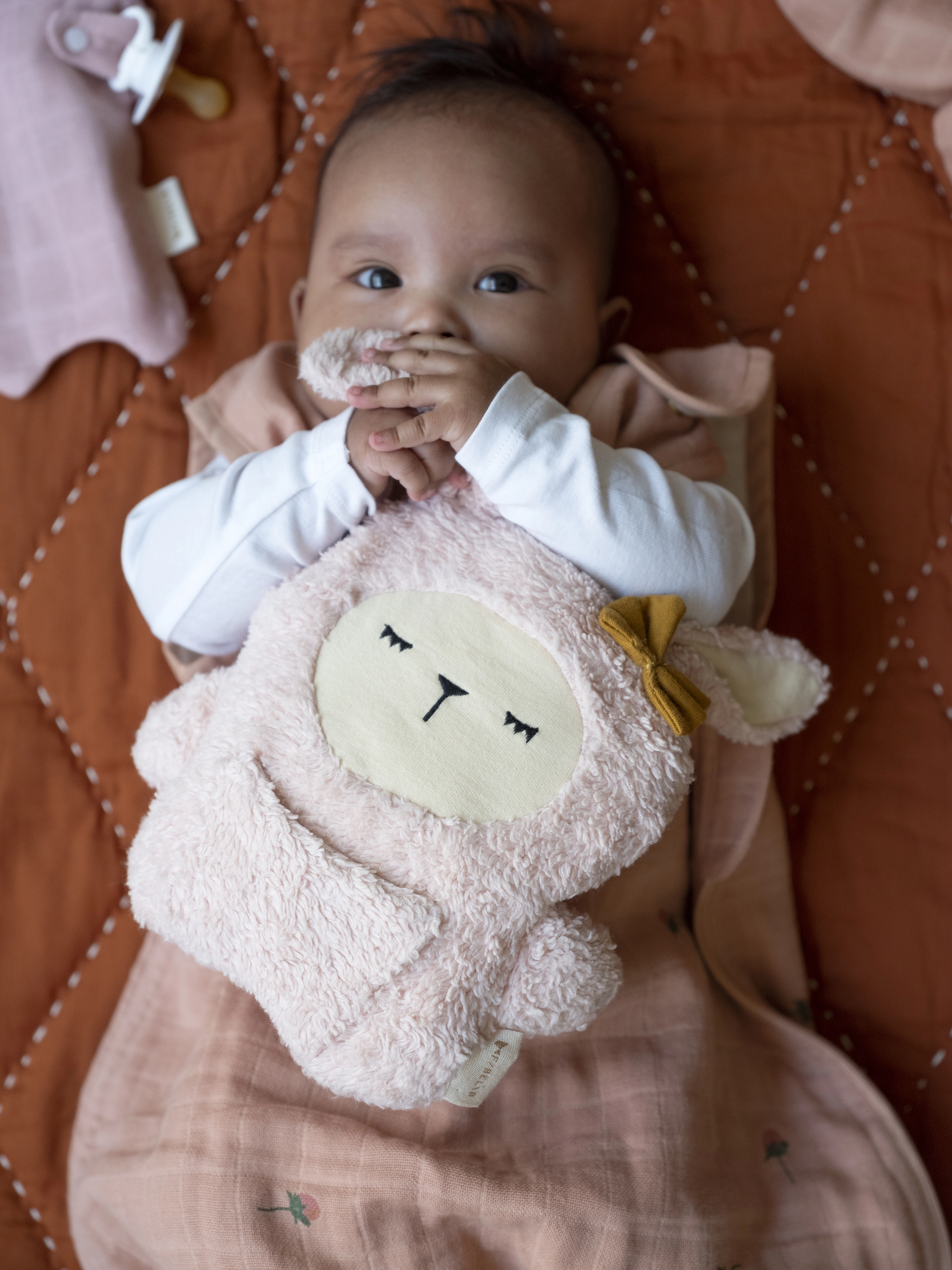 Fabelab Fabbies - Bunny, 20X22X4 cm, Pink, Soft Legetøj > Stuffed Animals, Børn