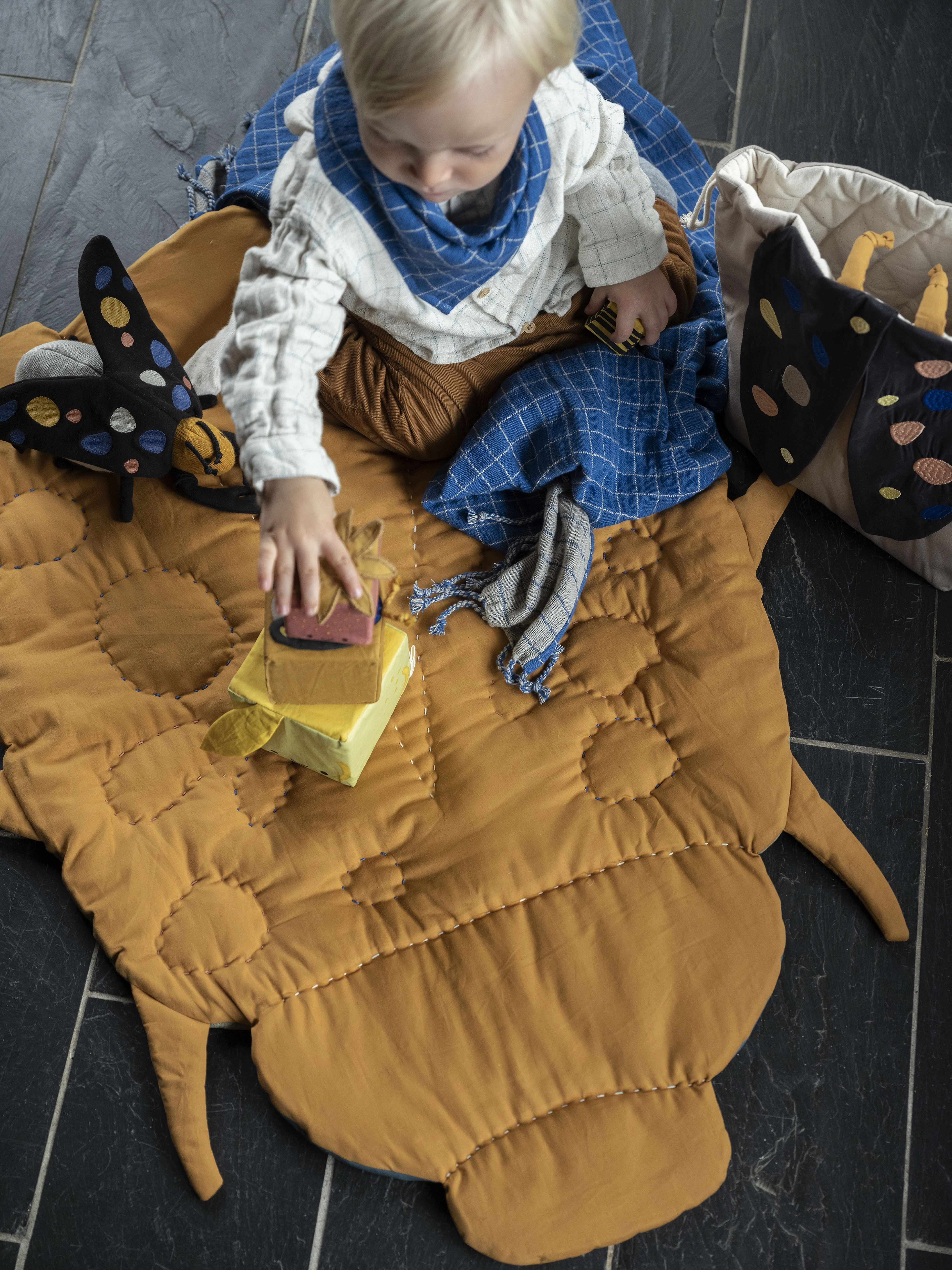 Fabelab - Quilted Blanket - Beetle - mängukaared ja mängumatid - multi - 2