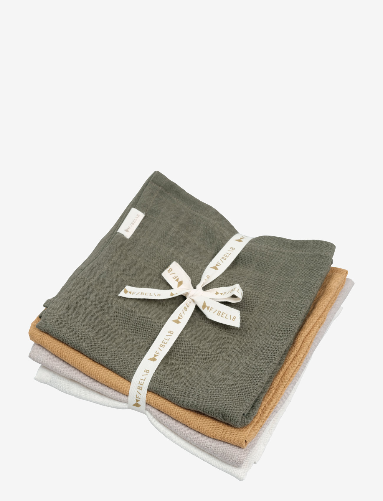 Fabelab - Muslin - Olive Garden - 4 pack - musliinist lapid - olive garden - 1