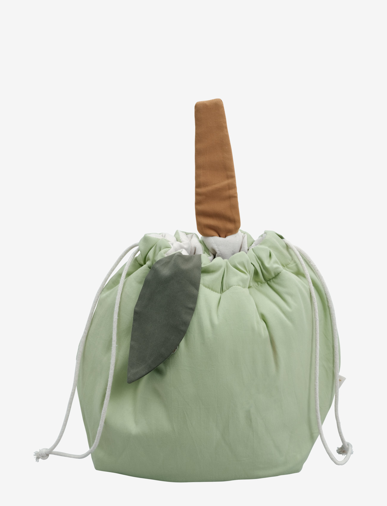 Fabelab Storage Bag Small Green Apple, Opbevaringskurv, Grøn, Str: 22X28+16CM BOTTO