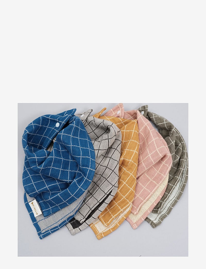 Fabelab - Fold over Bib - Grid - Olive - grid - olive - 1