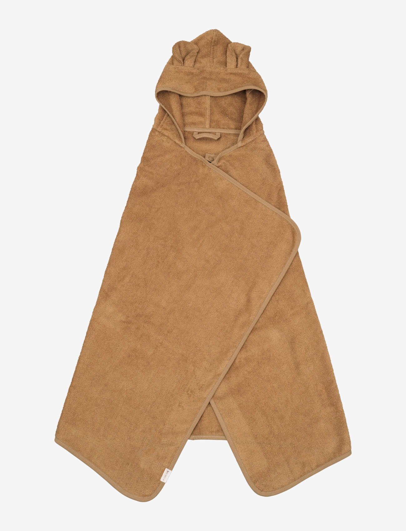Fabelab - Hooded Junior Towel - Bear - Ochre - rätikud - ochre - 0