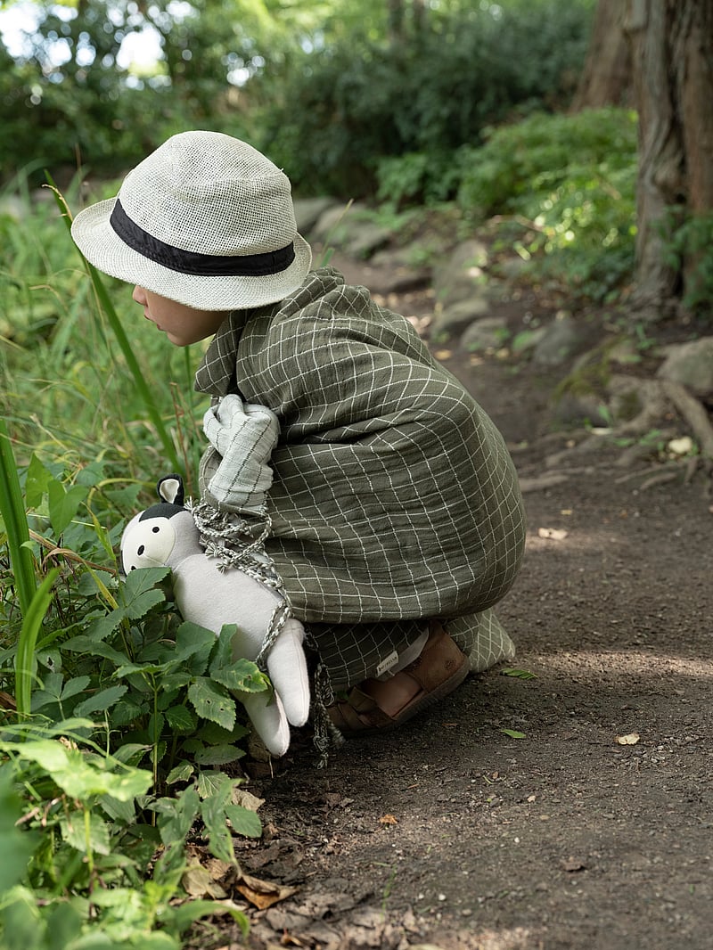 Fabelab - Baby blanket - Grid - Olive - decken - grid - olive - 4