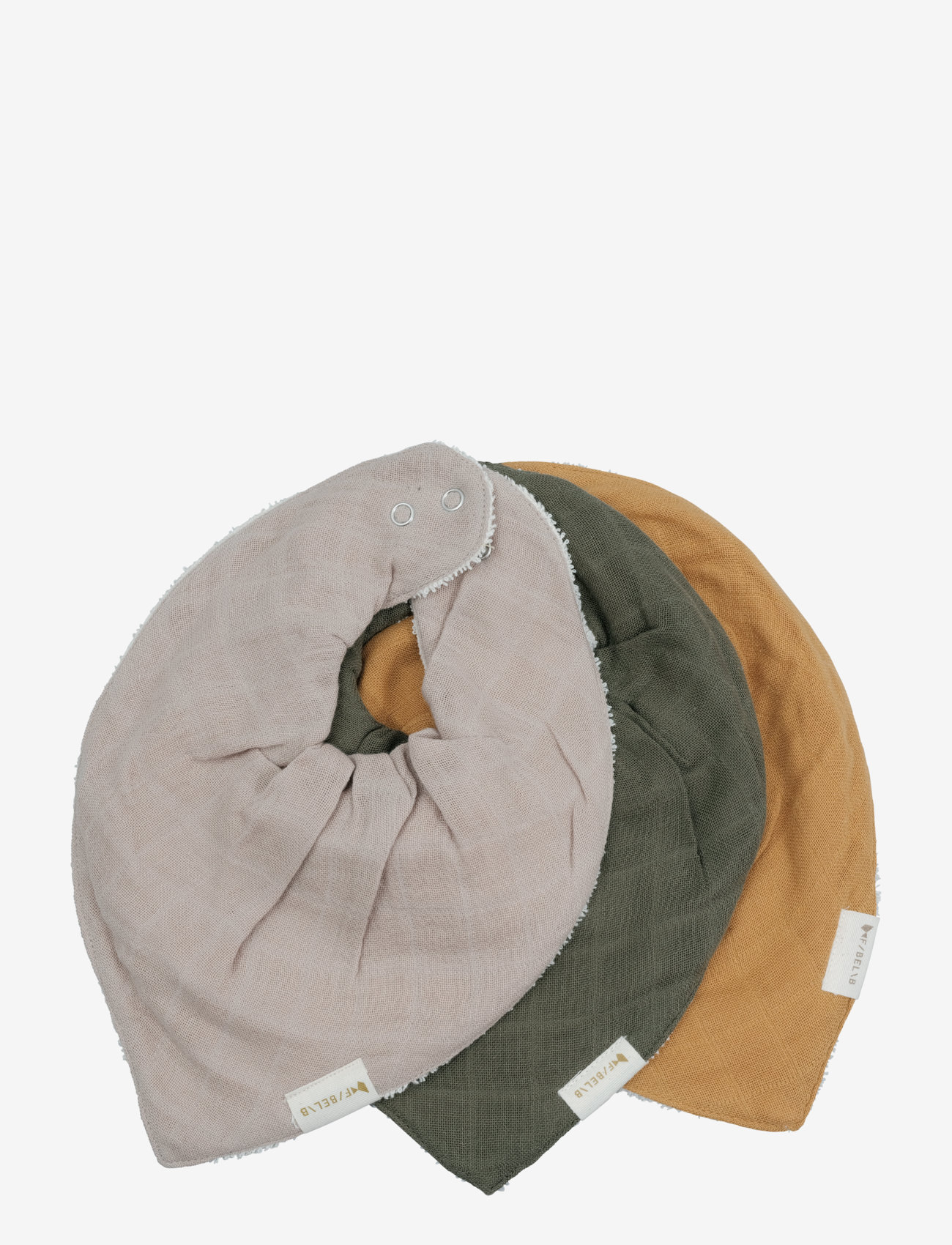 Fabelab - Bandana Bib - Olive Garden - 3 pack - olive garden - 0