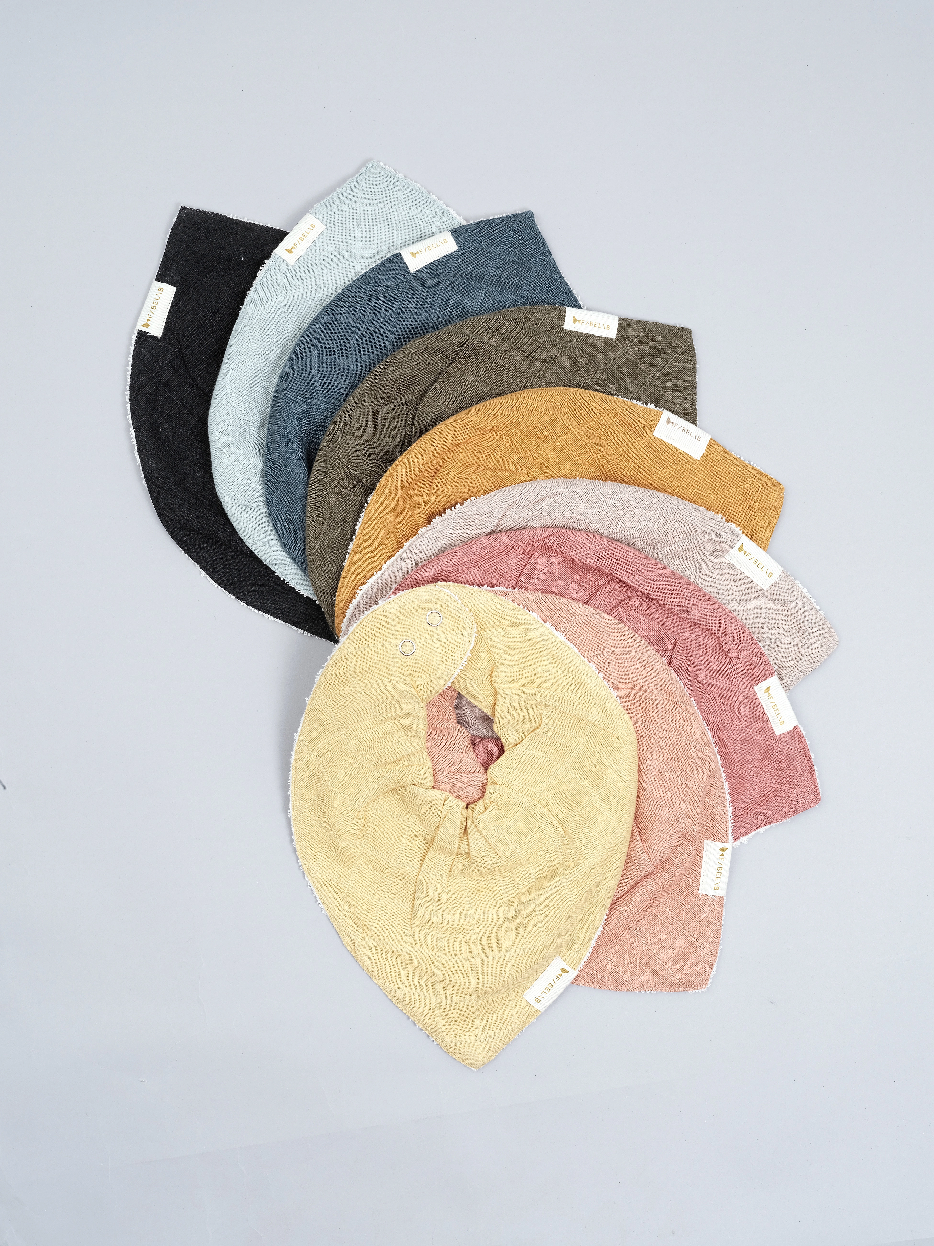 Fabelab - Bandana Bib - Olive Garden - 3 pack - olive garden - 2