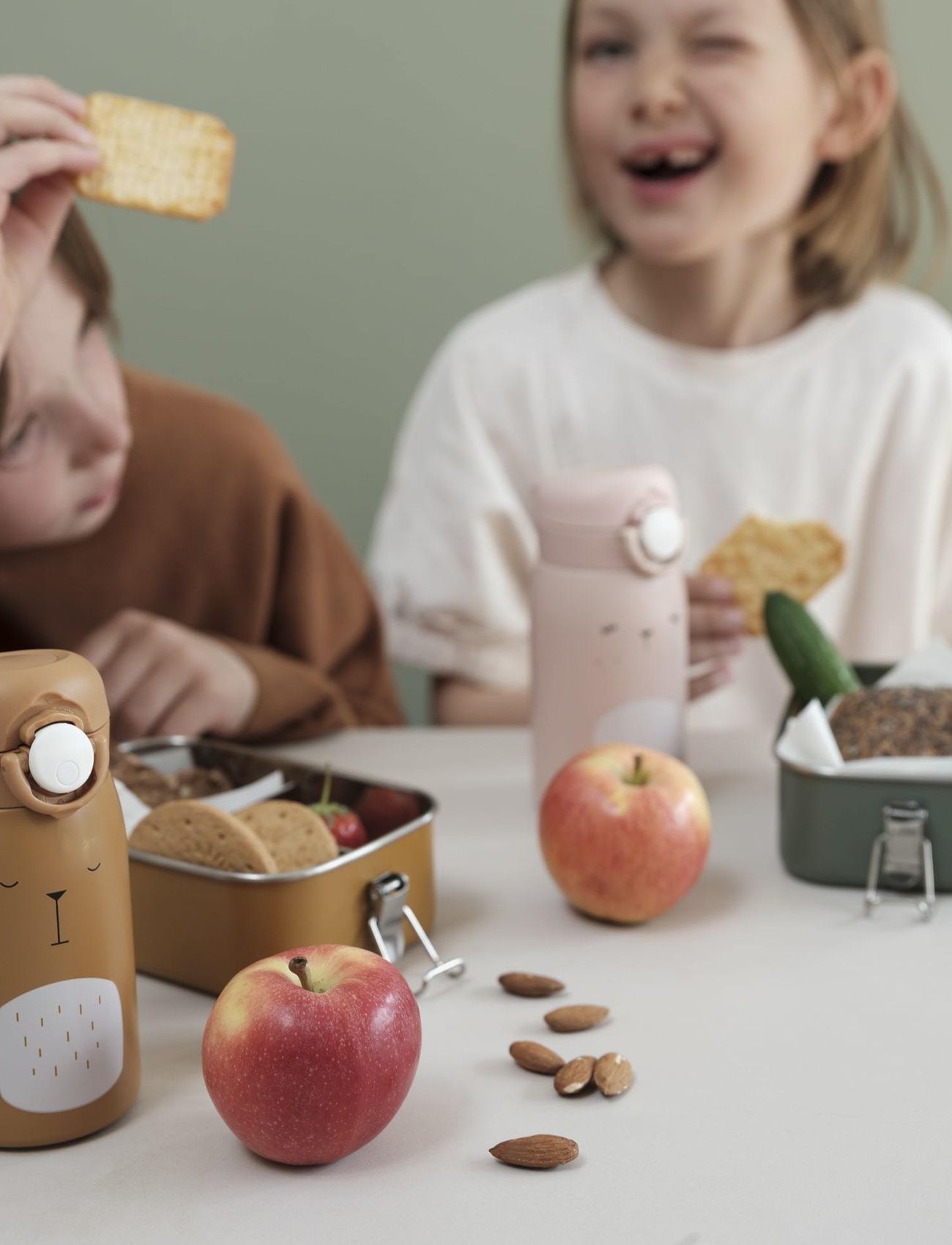 Fabelab - Water bottle - Small - Bear - Ochre - wasserflaschen - ochre - 5