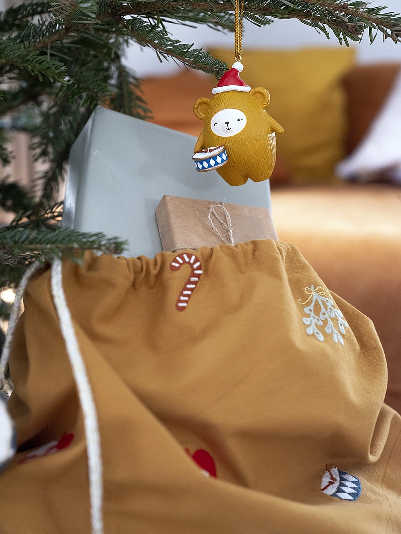 Fabelab - Christmas Sack - Nostalgia embroide - ochre - 1