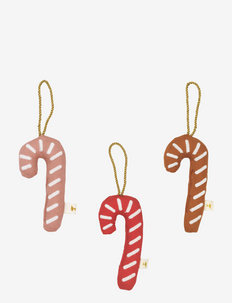 Ornaments embroidered - Candycane - mix, Fabelab