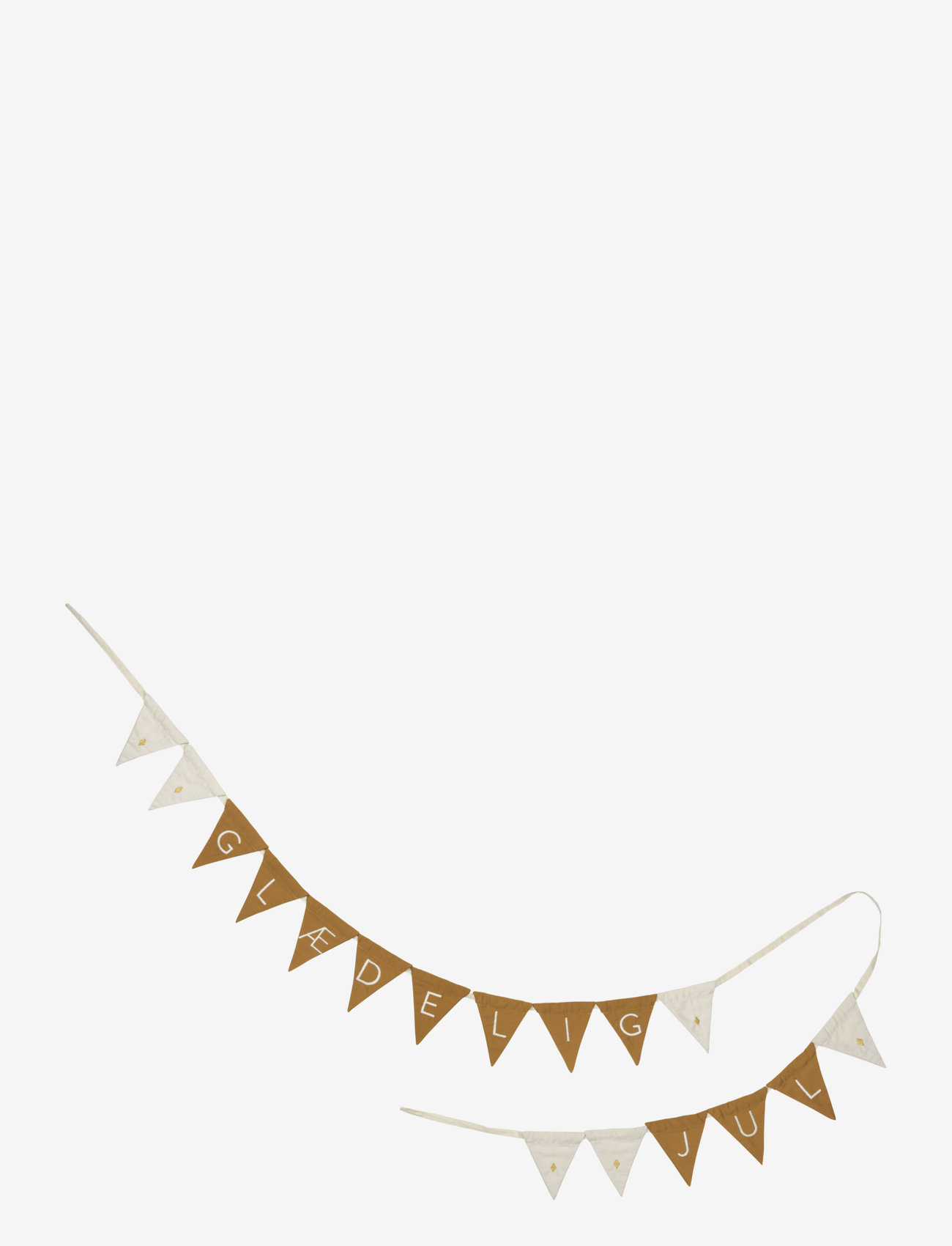 Fabelab Garland Christmas, Decoration Tilbehør-details, Brun, Str: 17FLAGS-12CM
