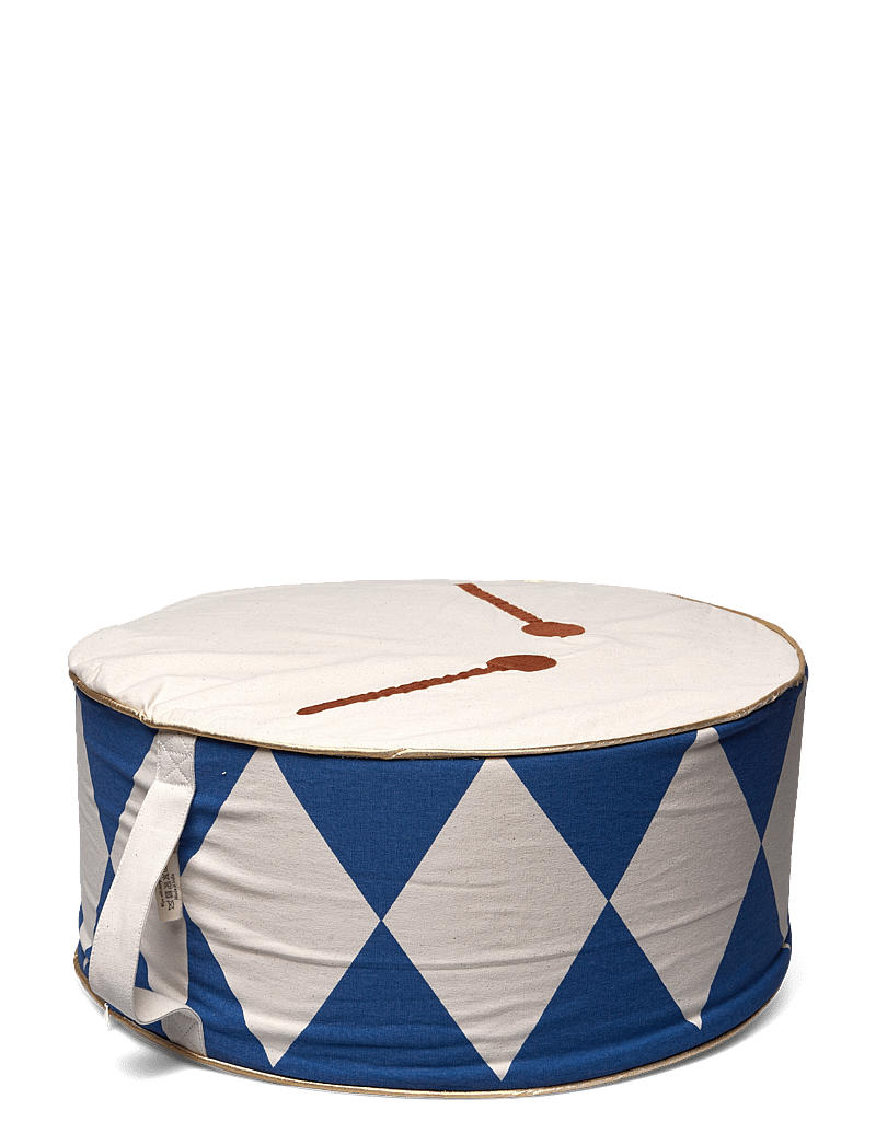 Fabelab - Christmas cushion - Drum - Regal Blue - throw pillows - natural, regal b - 3