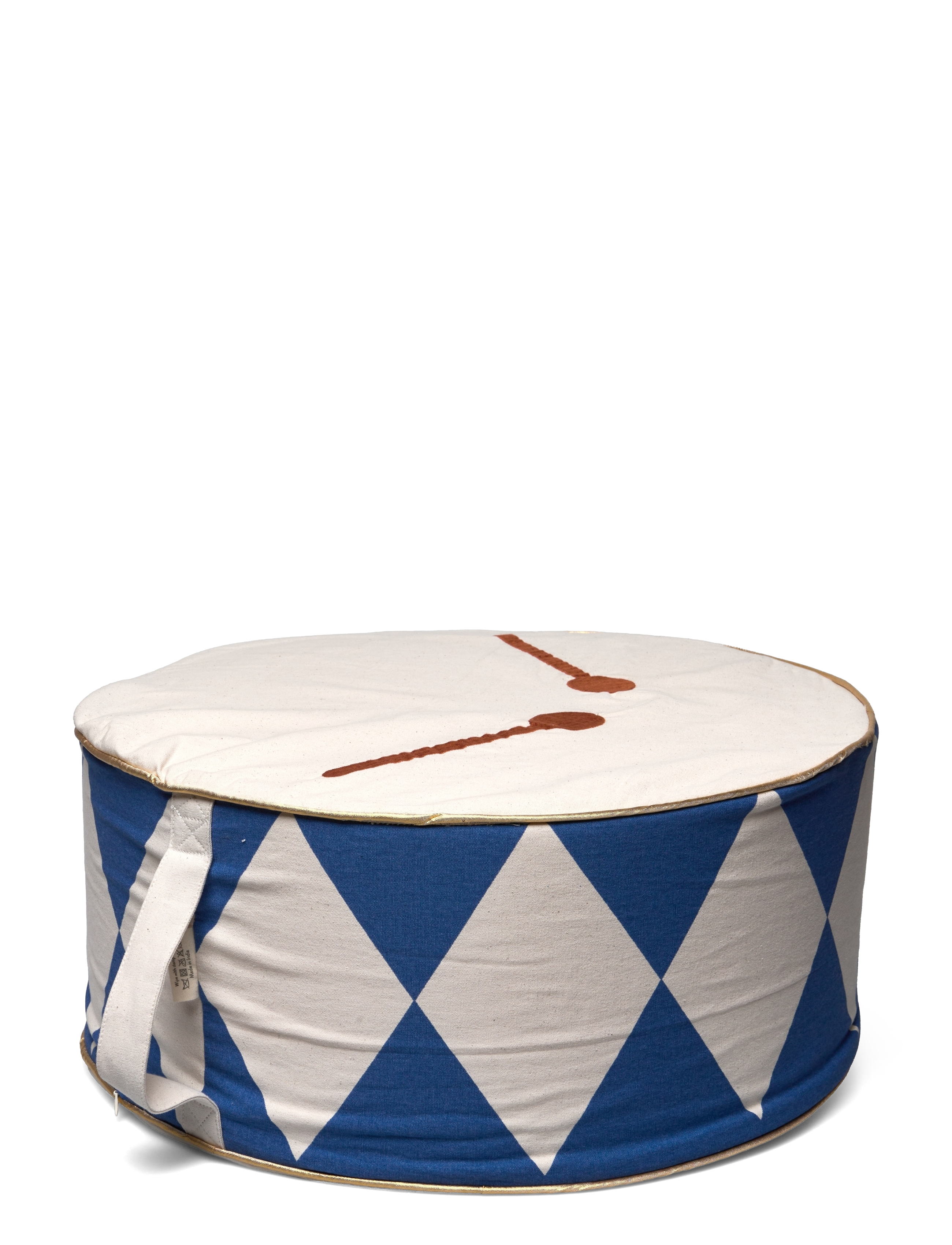 Fabelab - Christmas cushion - Drum - Regal Blue - dekoratīvie spilveni - natural, regal b - 3