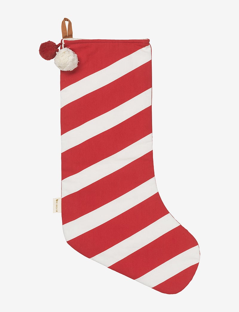 Fabelab - Christmas Stocking Candycane - Holly Red - print multi - na - 0