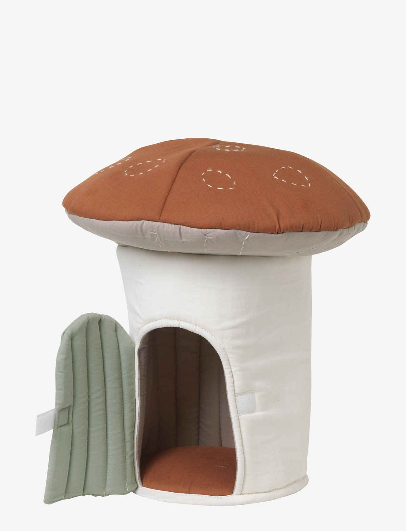 Fabelab - Fabric House Mushroom - mjuka leksaker - holly red, beige - 1