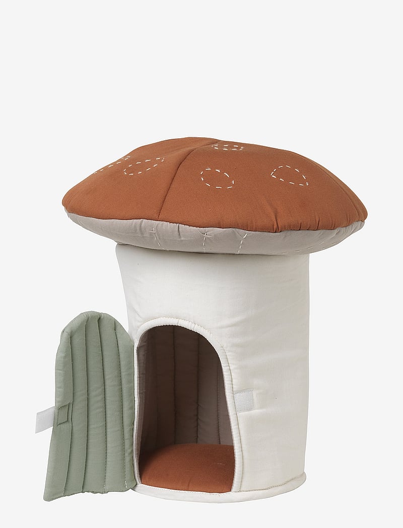 Fabelab - Fabric House Mushroom - mjuka leksaker - holly red, beige - 1