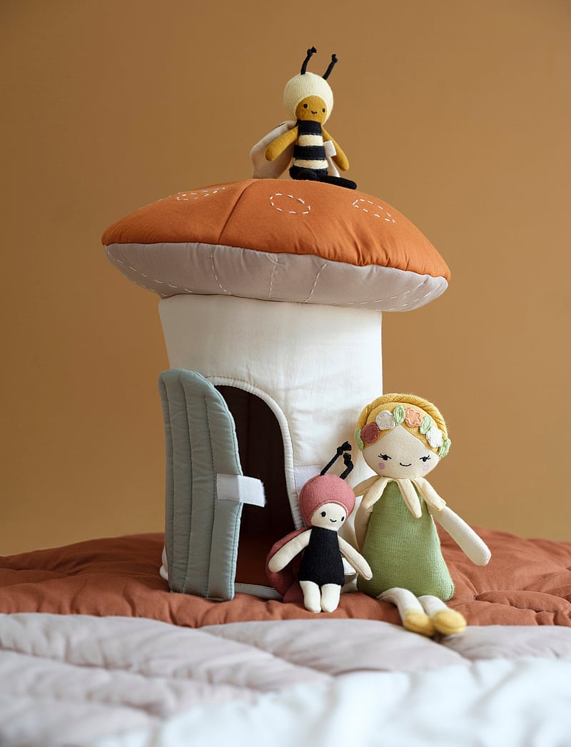 Fabelab - Fabric House Mushroom - mjuka leksaker - holly red, beige - 3