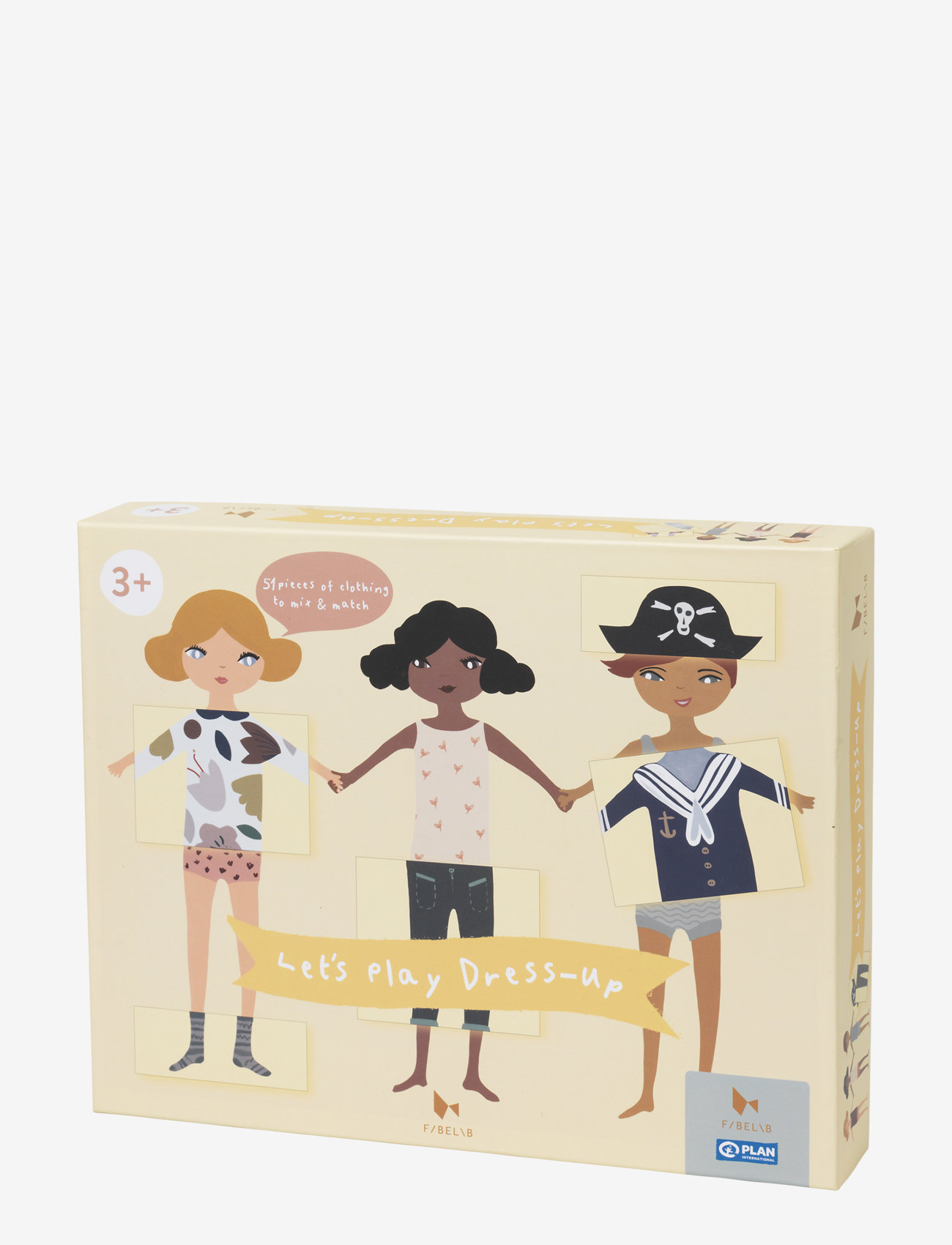 FABELAB Puzzle Game - Lets Play Kleid-Up Patterned - 32X25CM - Kinder