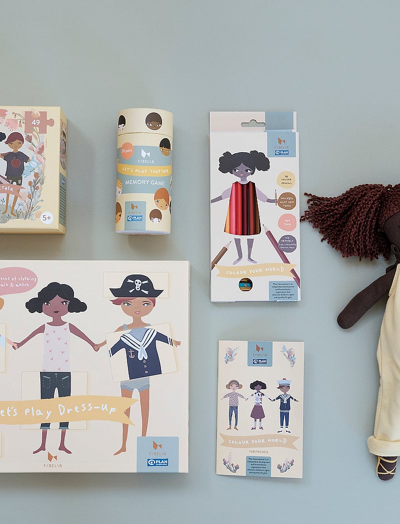 Fabelab - Puzzle Game - Lets Play dress-Up - klassiska pussel - multi colour - 5