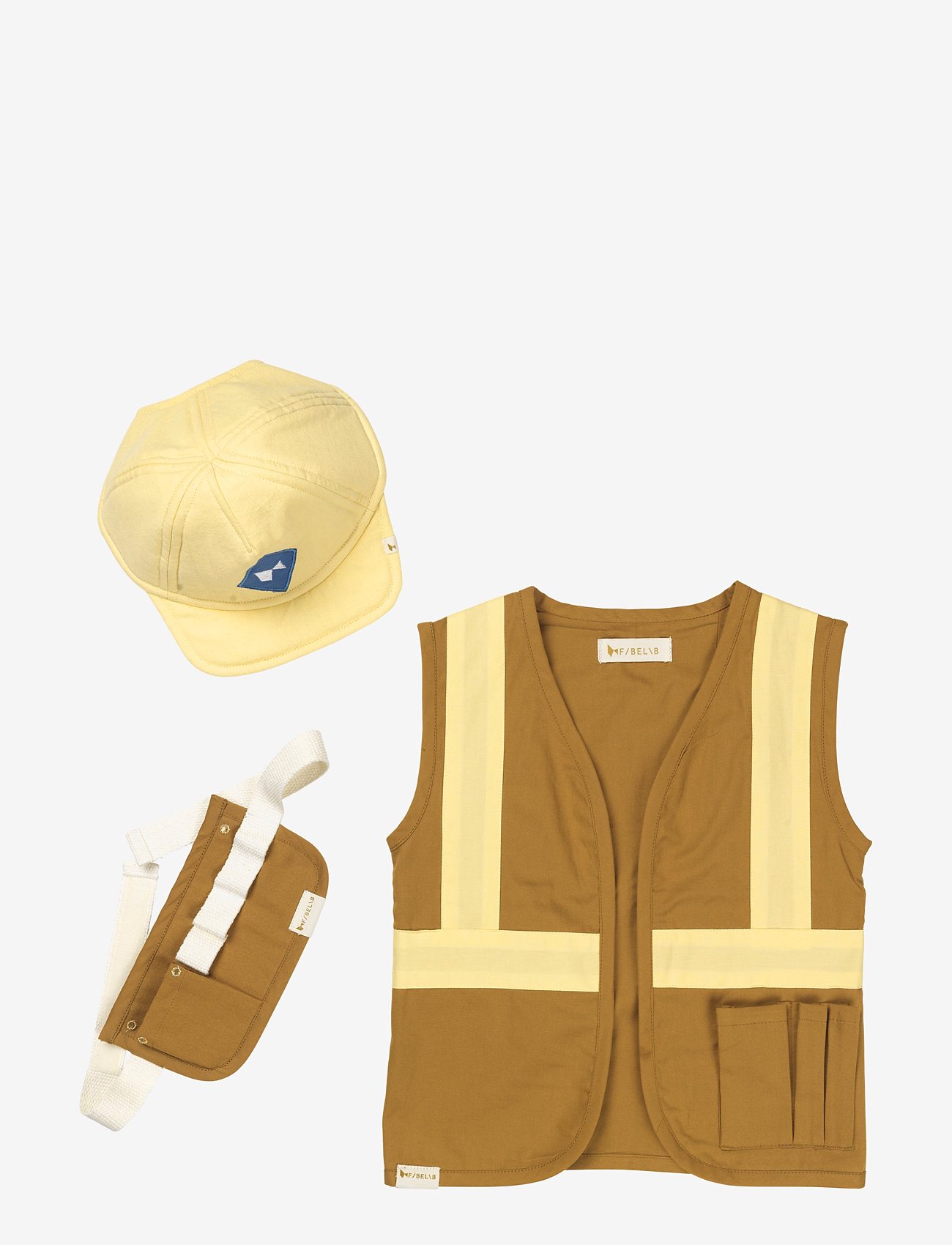 Fabelab - Dress-up Builder set - Ochre-Pale Y - costumes - ochre - 0