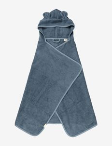 Hooded Junior Towel - Bear - Blue Spruce, Fabelab