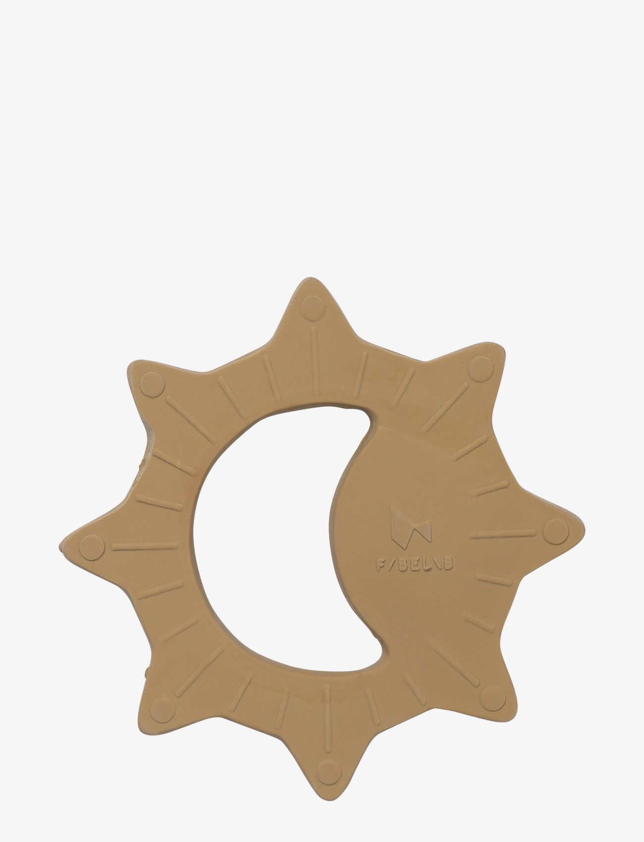 Natural Rubber Teether - Sun - Ochre - OCHRE