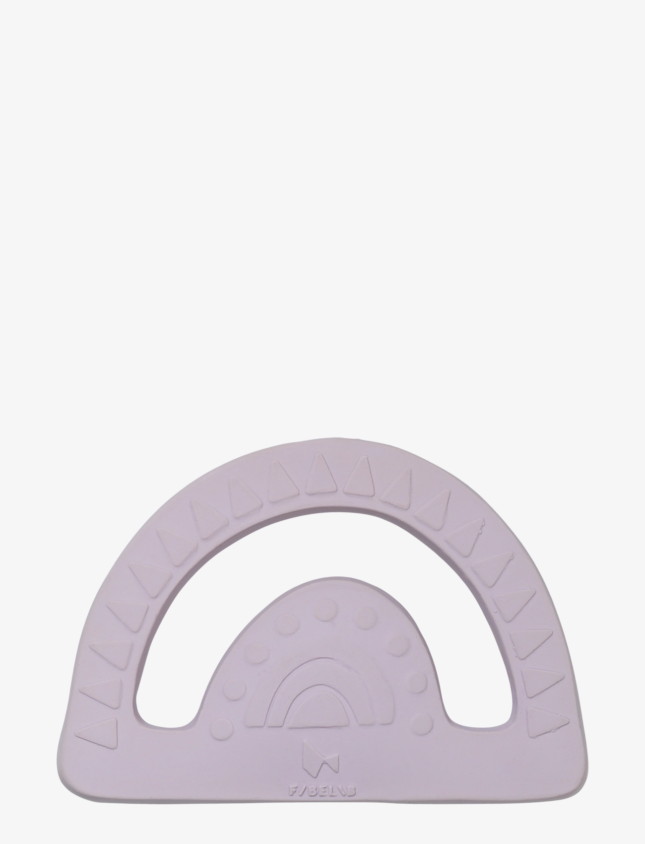 Fabelab Natural Rubber Teether Rainbow Lilac, Teething Legetøj, Lila, Str: 11X1.3X7.5CM
