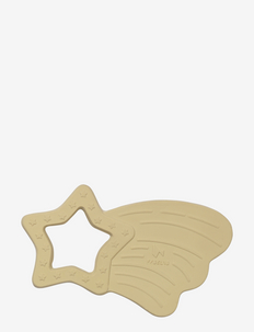 Natural Rubber Teether - Shooting Star - Pale Yellow, Fabelab