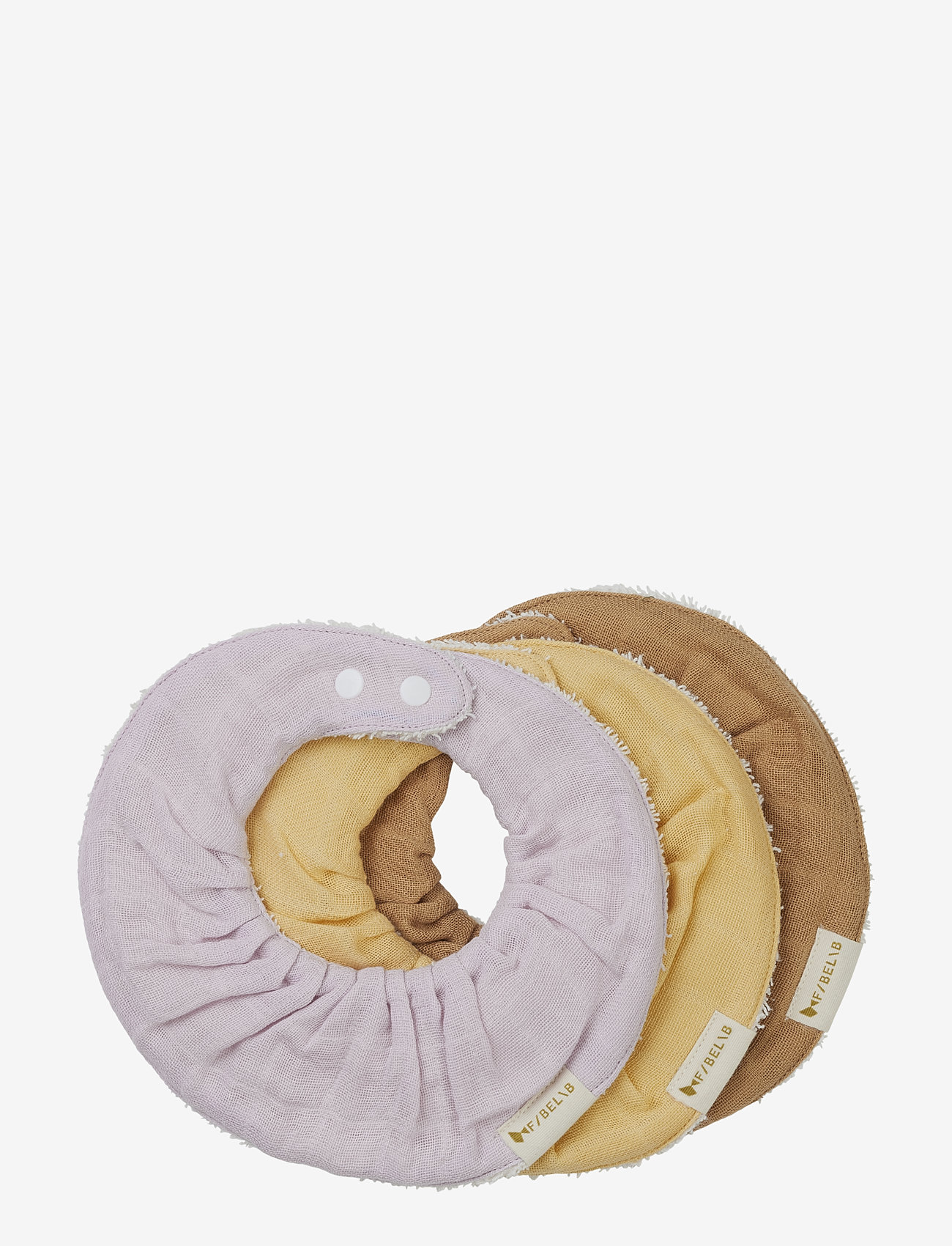 Ruffle Bib - Star Dust - 3 pack - LILAC, CARAMEL,