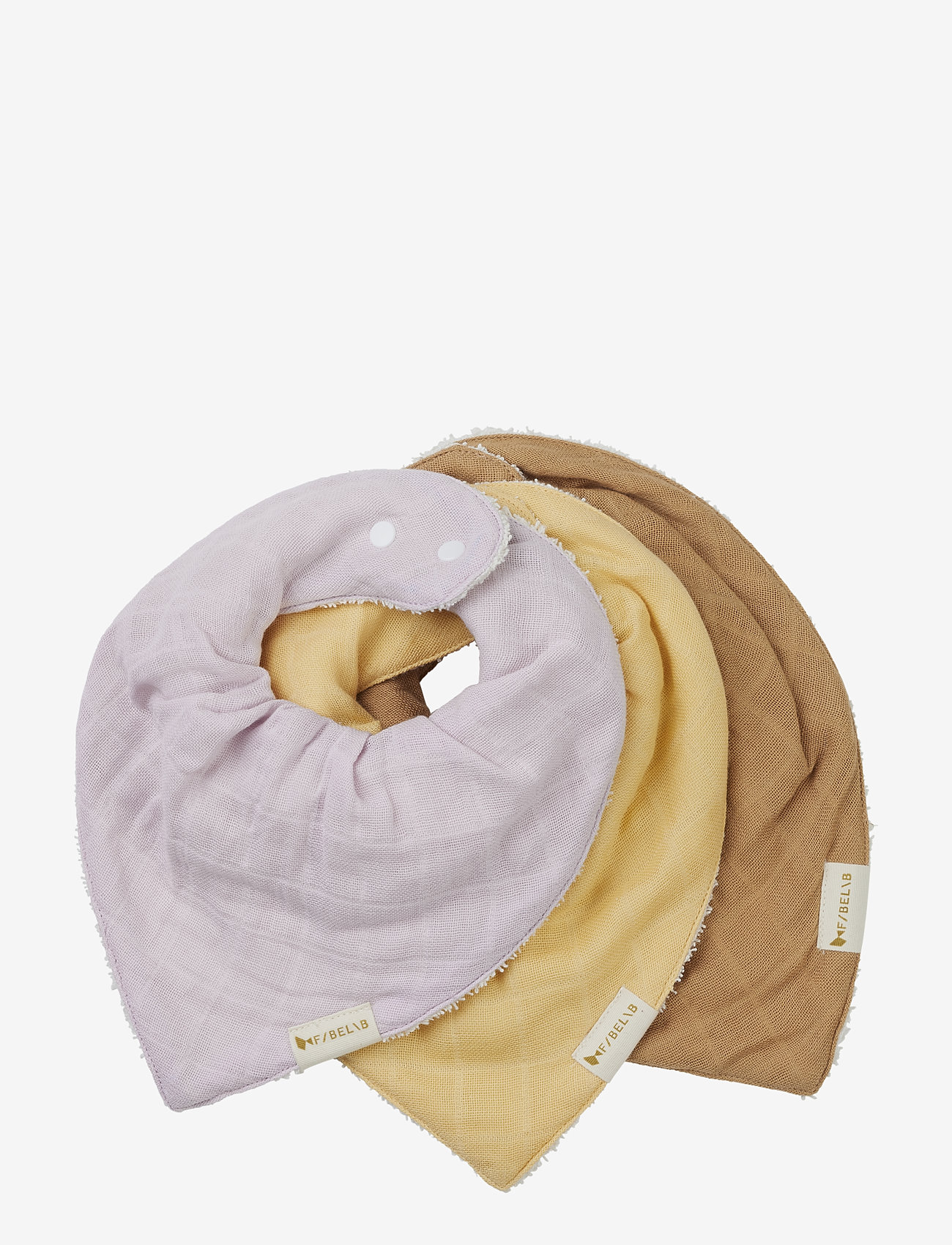 Fabelab - Bandana Bib - Star Dust - 3 pack - lilac, caramel, - 0