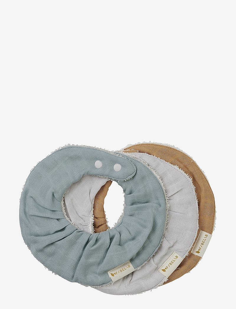 Fabelab - Ruffle Bib - Galaxy - 3 pack - die niedrigsten preise - cottage blue, ca - 0