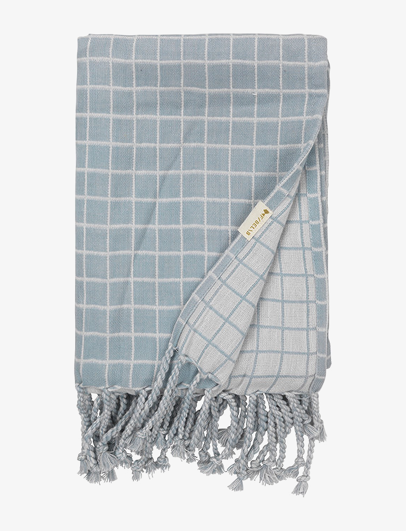 Fabelab - Baby Blanket - Grid - Cottage Blue - cottage blue, na - 0