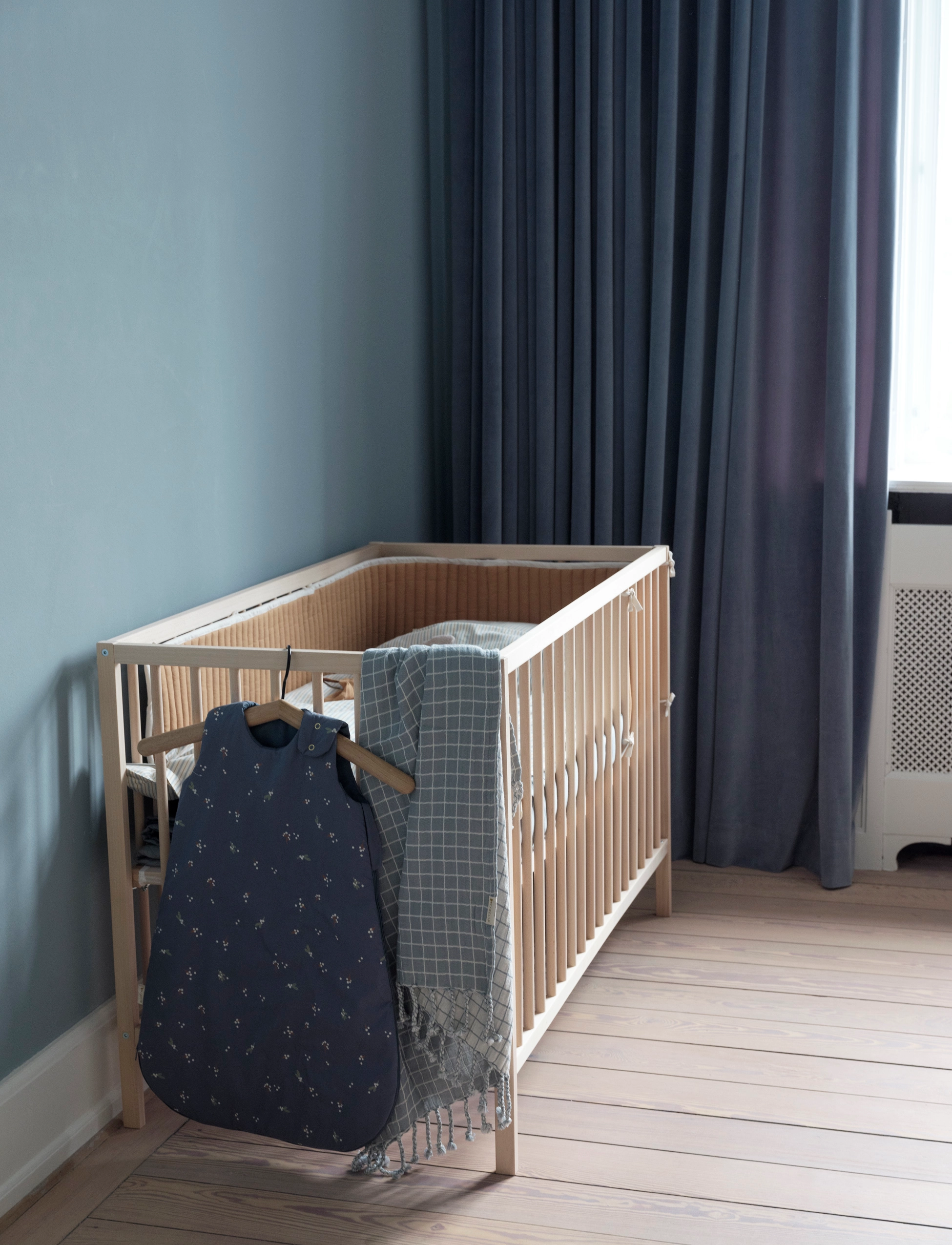 Fabelab - Baby Blanket - Grid - Cottage Blue - cottage blue, na - 2