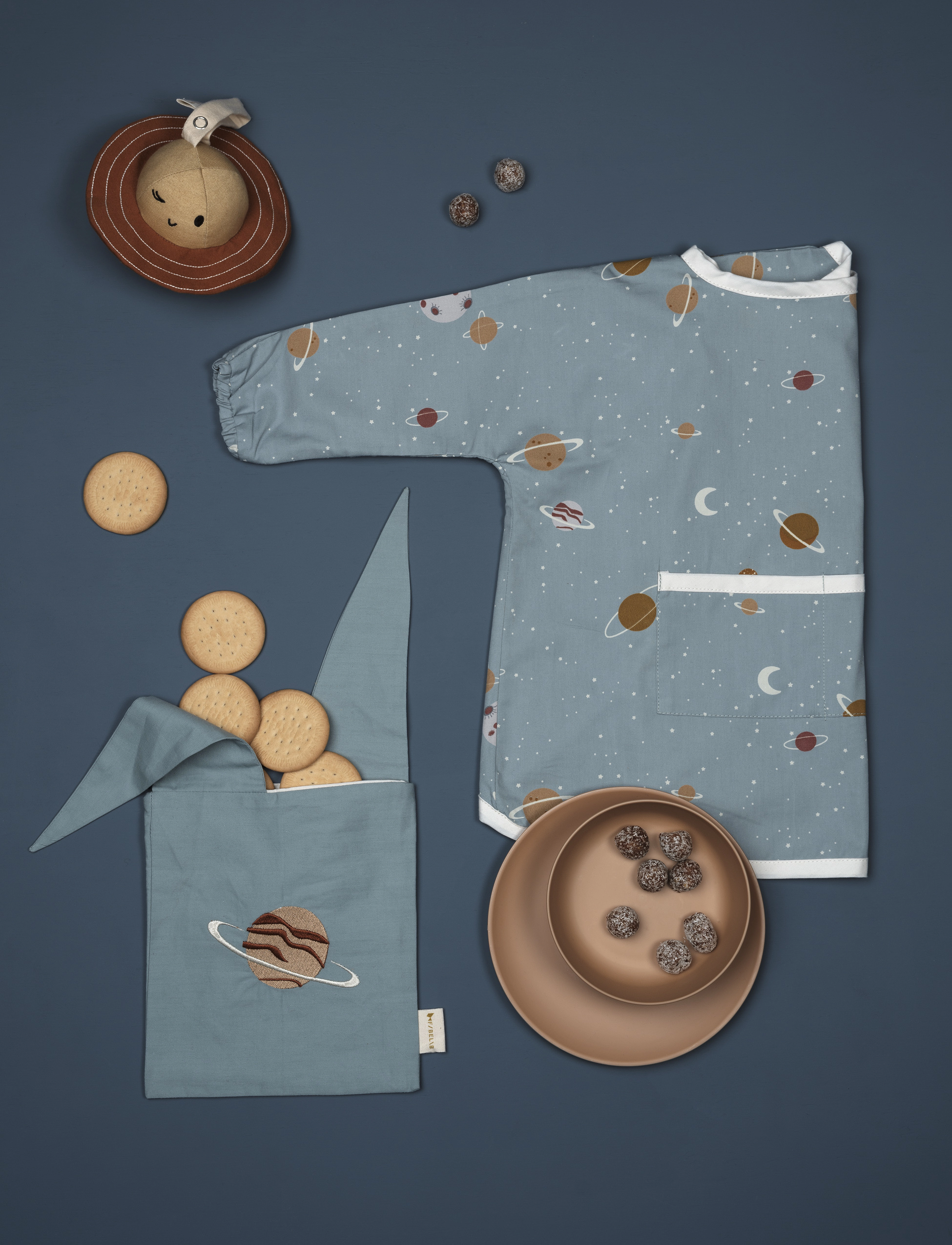Fabelab - Snack Bag - Planet - Cottage Blue - cottage blue - 1
