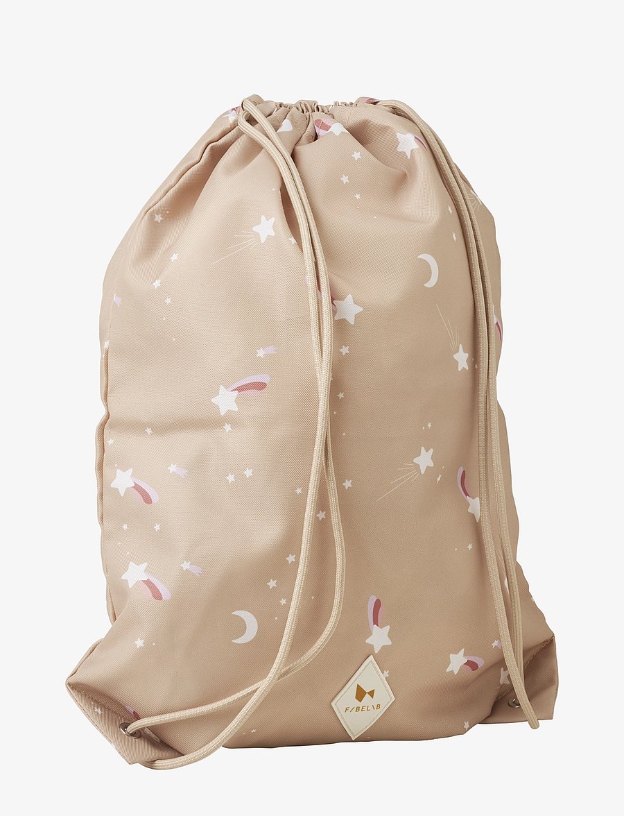 Fabelab - String Bag - Shooting Star - Carame - multi print - ca - 0